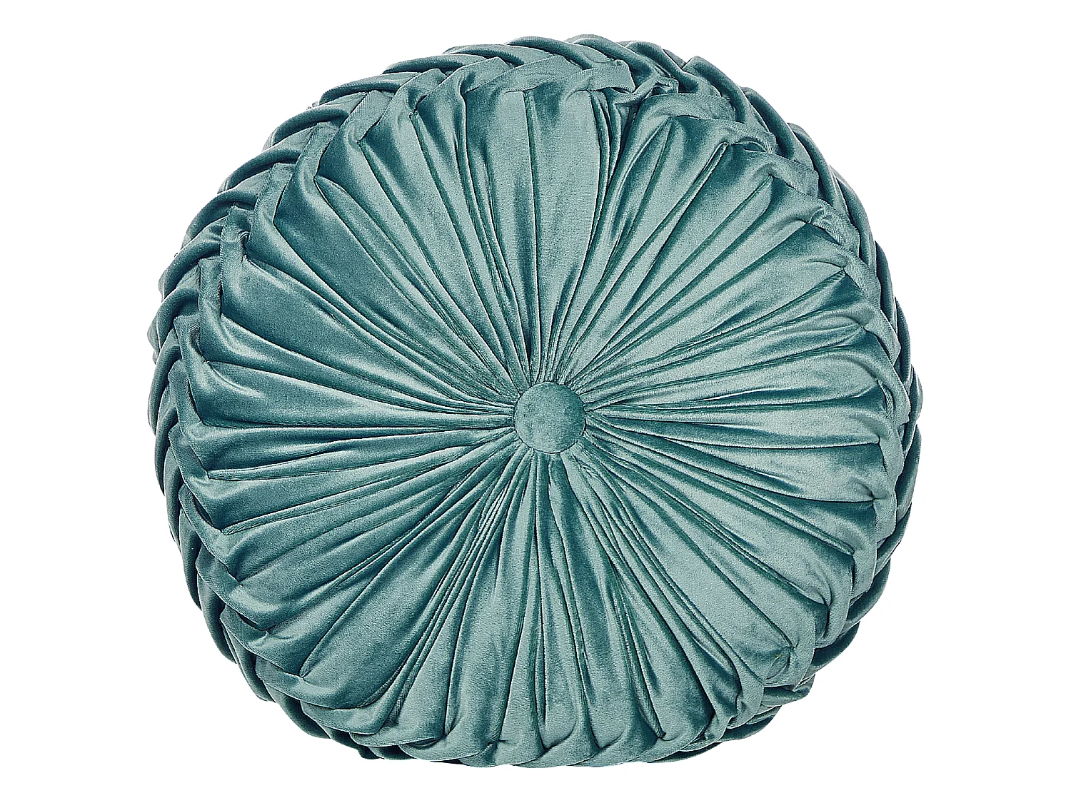 Set of 2 Decorative Cushions UDALA Velvet 40 x 40 cm Teal Solid