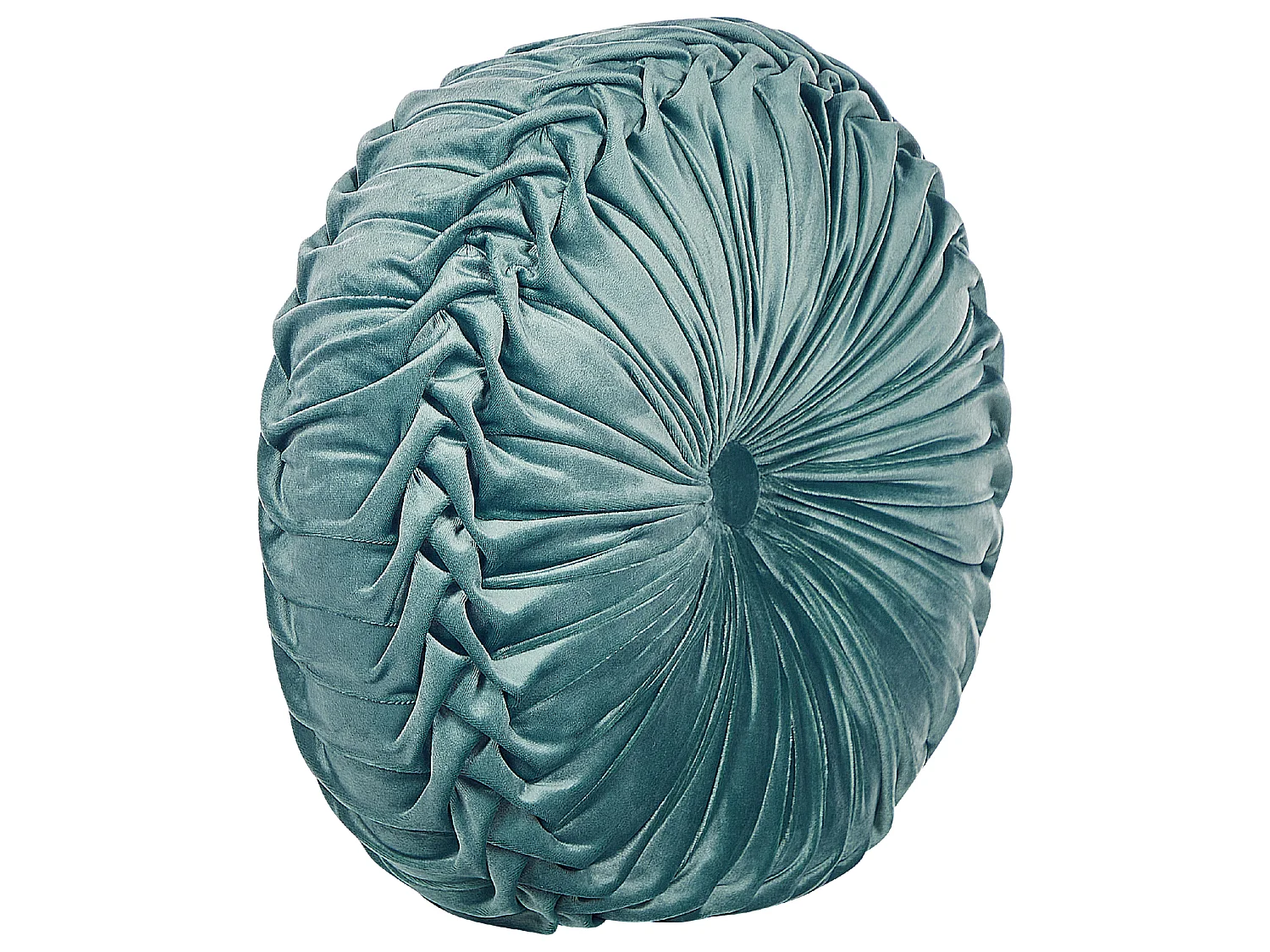 Conjunto de 2 almofadas decorativas UDALA Veludo 40 x 40 cm Azul esverdeado Sólido