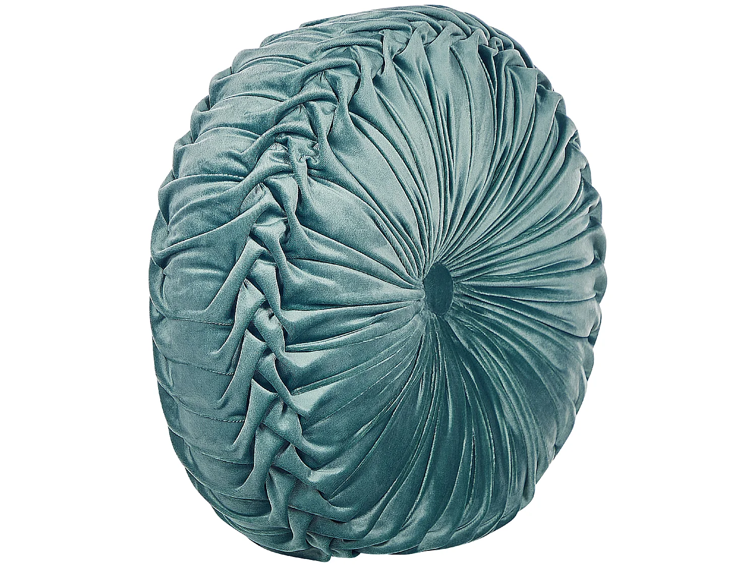 Sierkussen UDALA Fluweel 40 x 40 cm Blauwgroen Effen