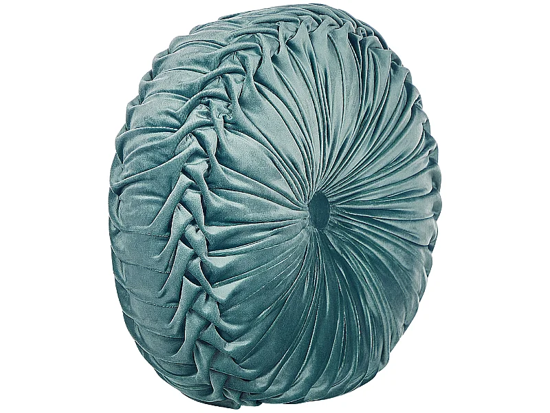 Poduszka dekoracyjna UDALA Welur 40 x 40 cm Lazurowy Jednolity