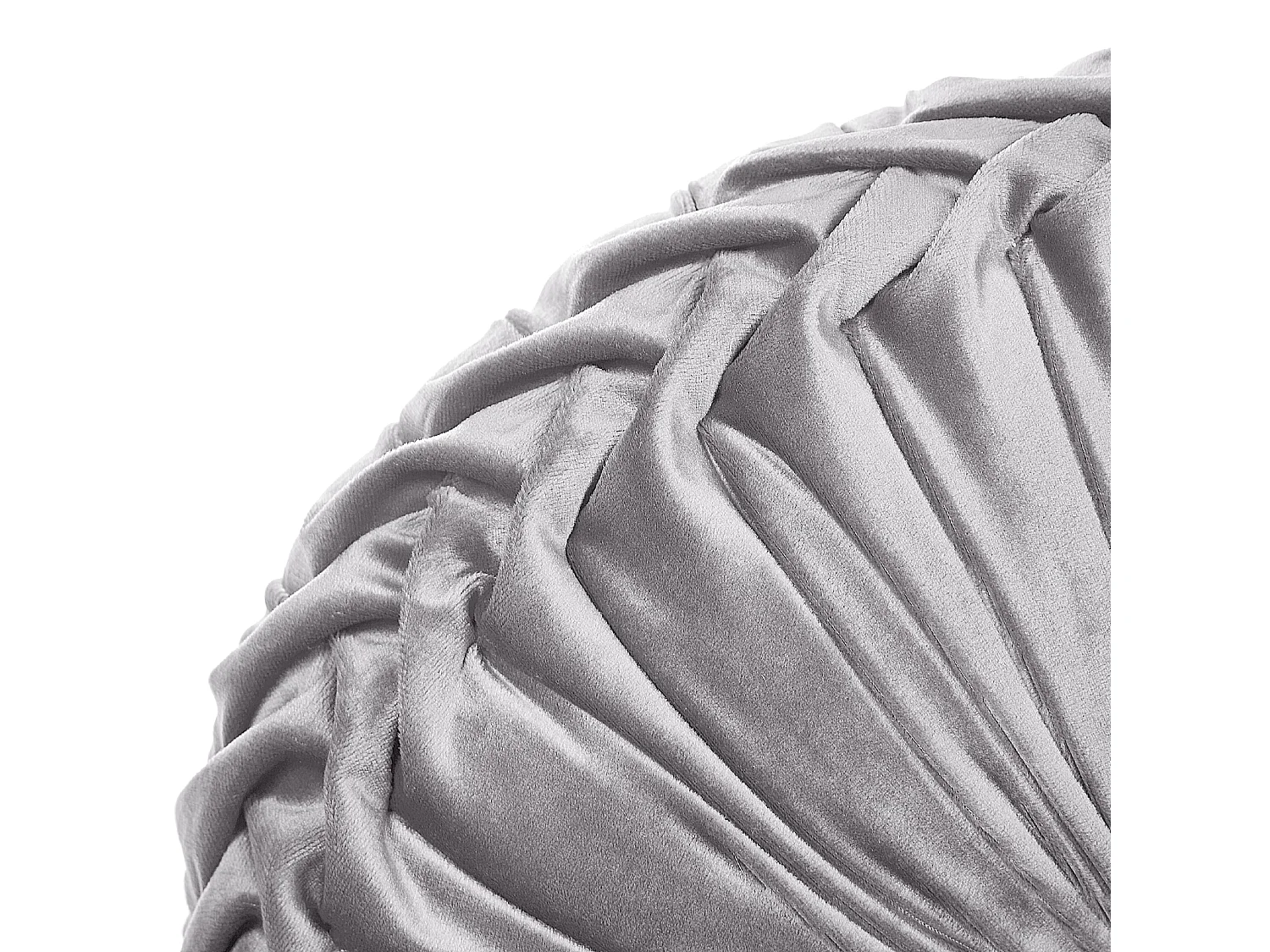 Cojín decorativo UDALA Terciopelo 40 x 40 cm Gris Liso