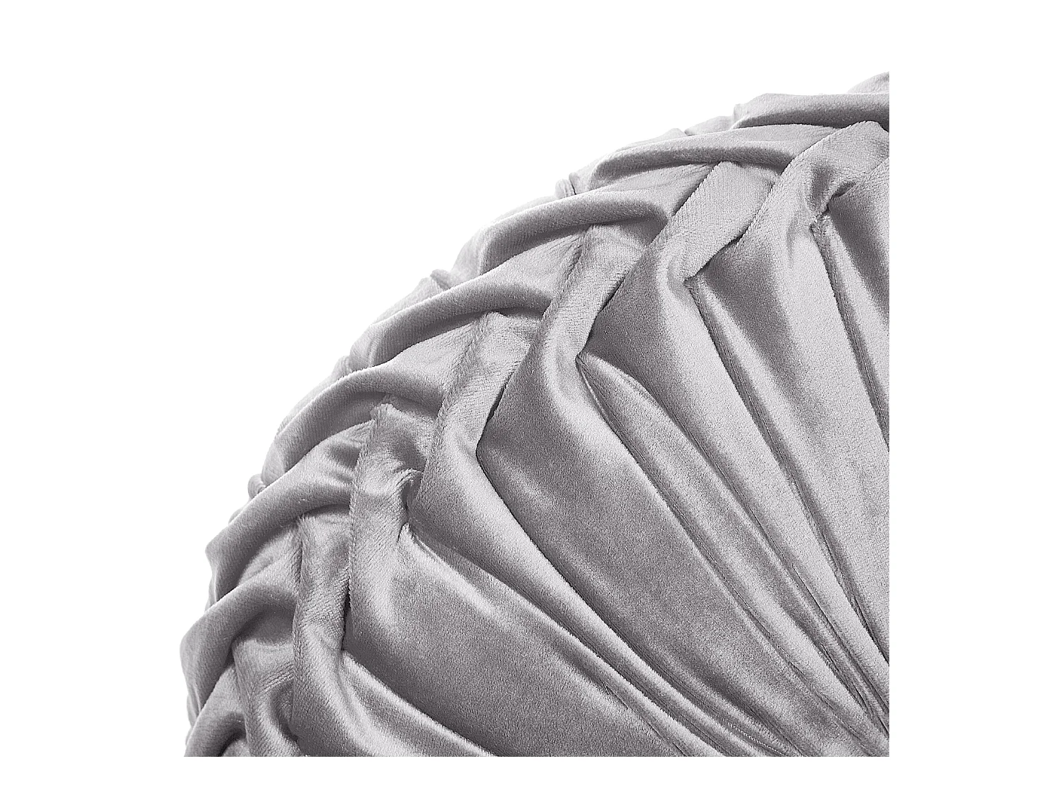 Sierkussen UDALA Fluweel 40 x 40 cm Grijs Effen