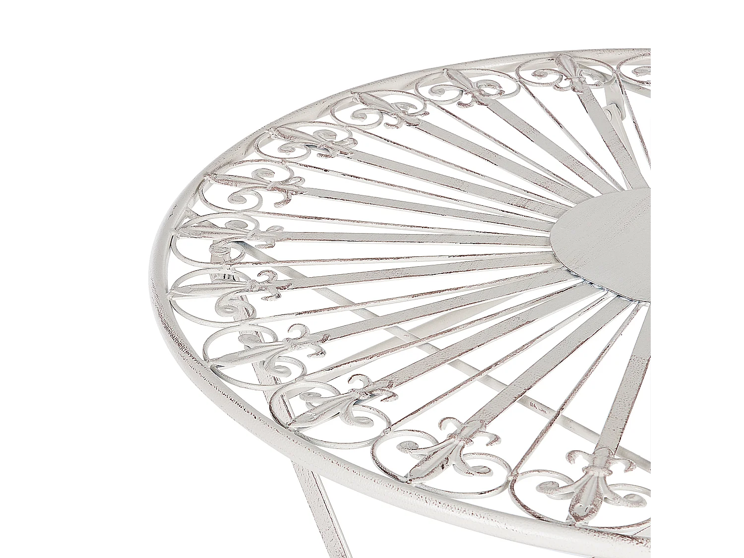 Mesa bistrô SCAFA Metal Branco Dobrável