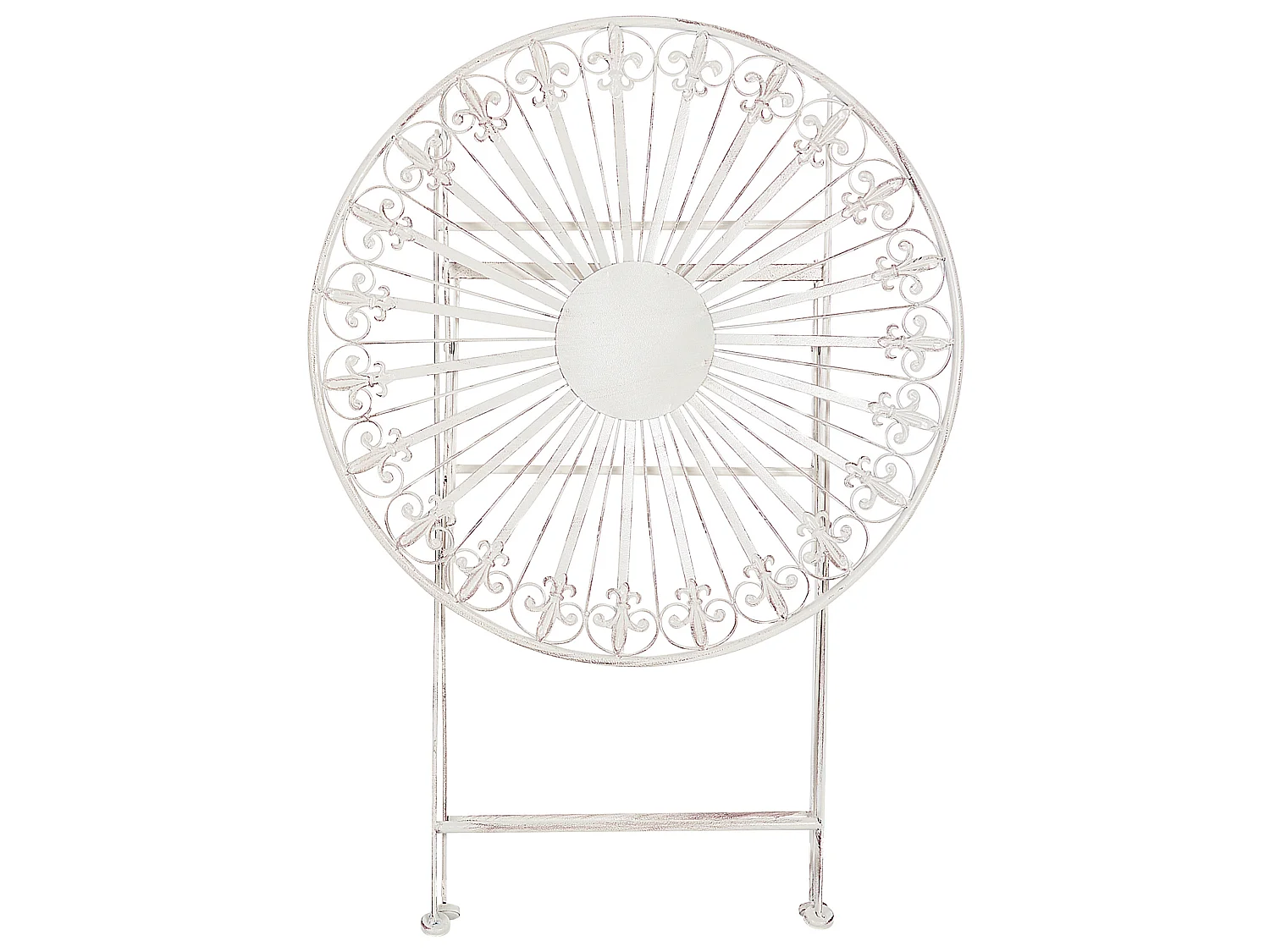 Table bistrot SCAFA Métal Blanc Pliant