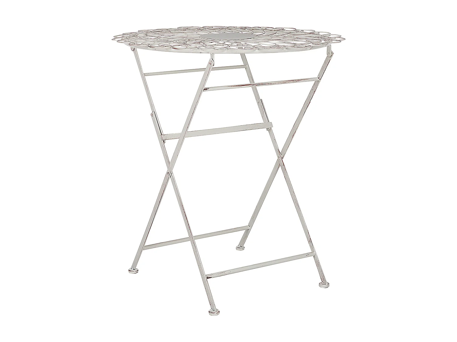 Tavolino Bistrot STIFFE 70 cm 70 cm Metallo Bianco