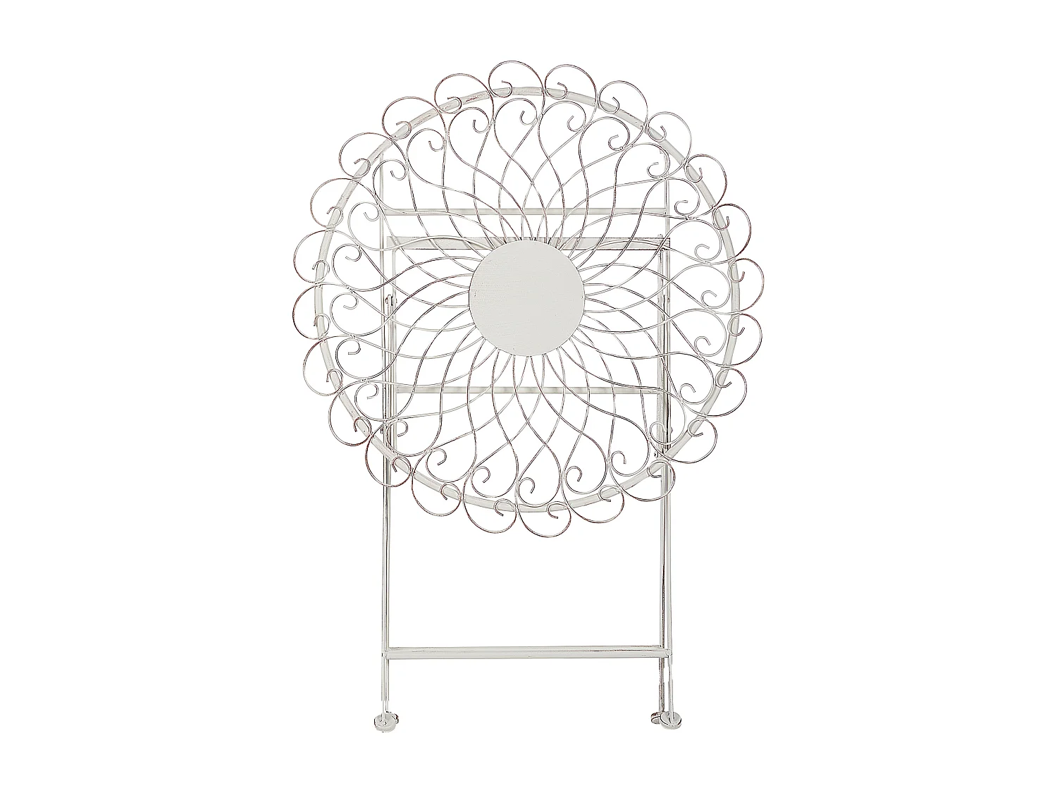 Tavolino Bistrot STIFFE 70 cm 70 cm Metallo Bianco