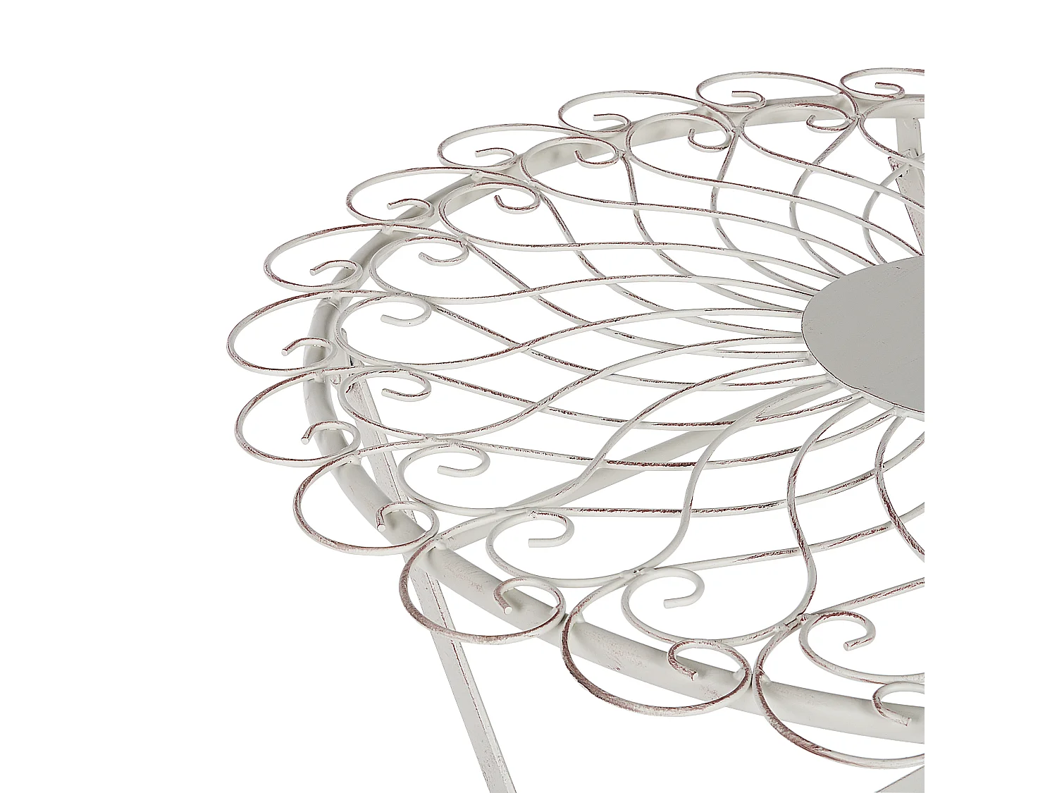 Tavolino Bistrot STIFFE 70 cm 70 cm Metallo Bianco