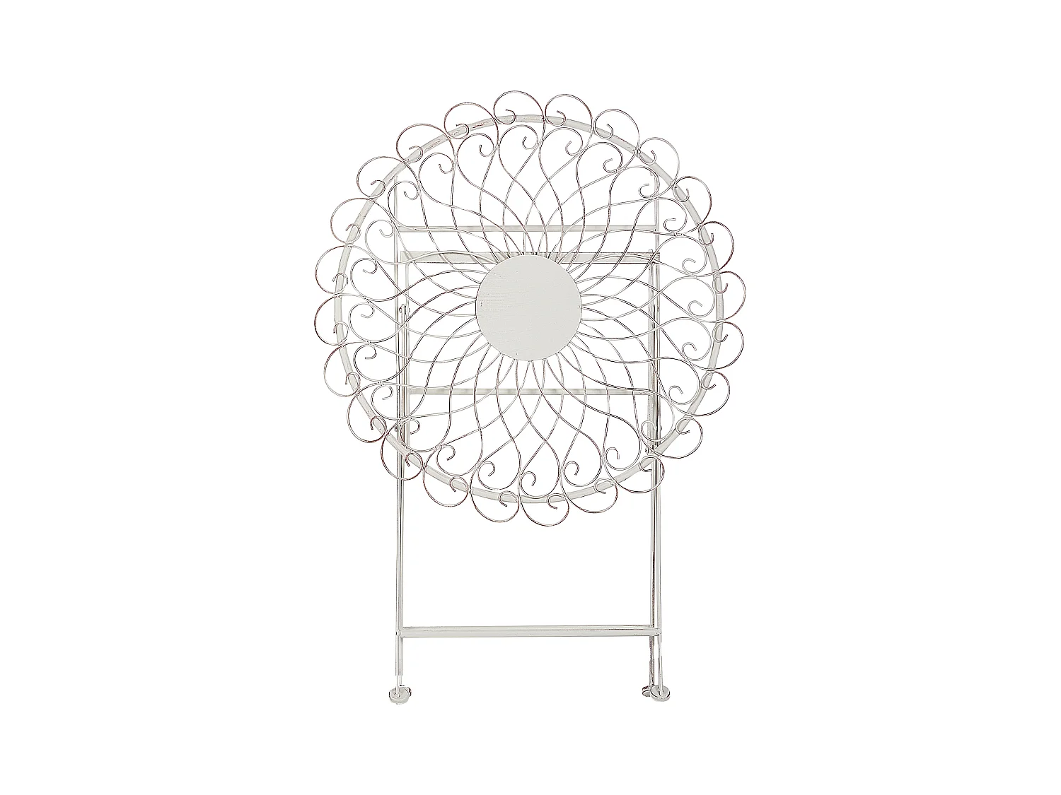 Outdoor Bistrotisch STIFFE 70 cm 70 cm Metall Weiss