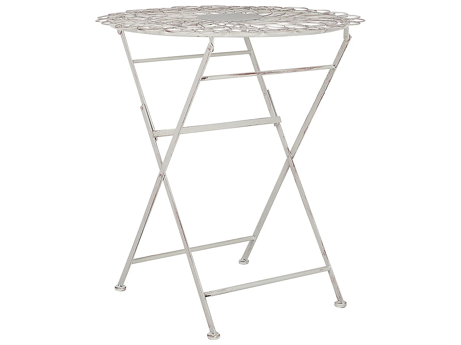 Tavolino Bistrot STIFFE 70 cm 70 cm Metallo Bianco
