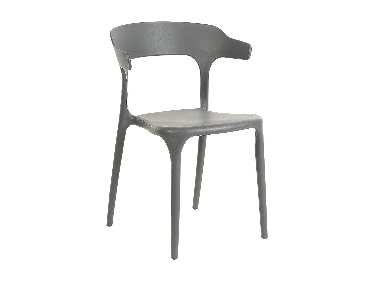 Lot de 4 chaises de jardin GUBBIO Gris