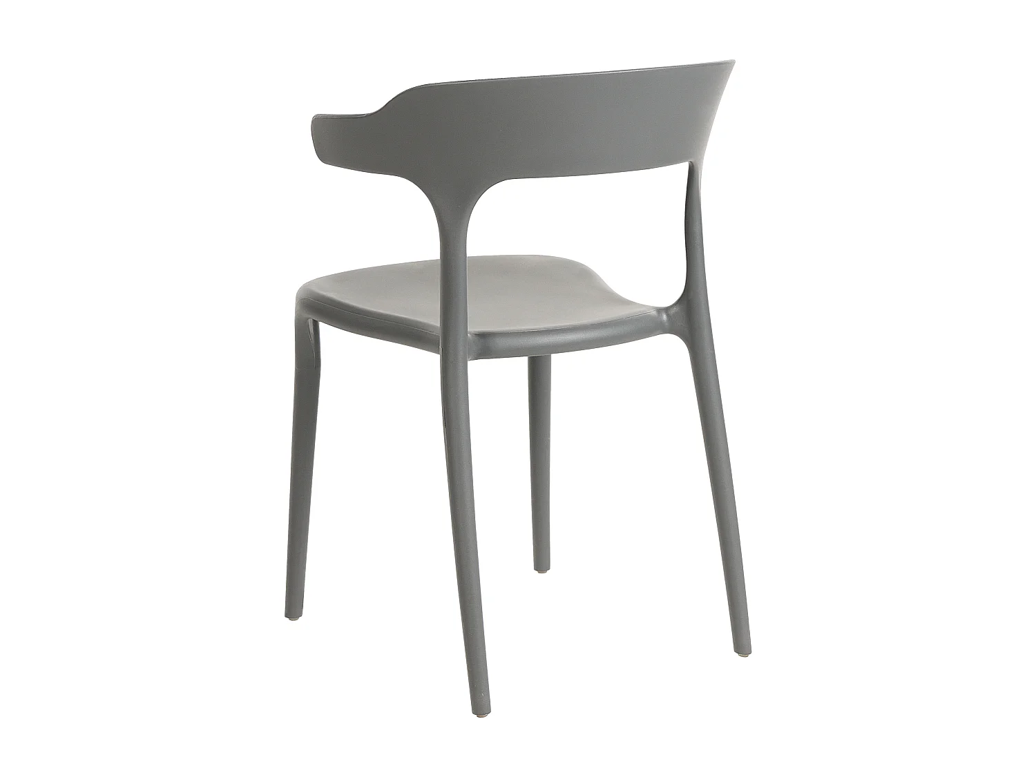 Lot de 4 chaises de jardin GUBBIO Gris