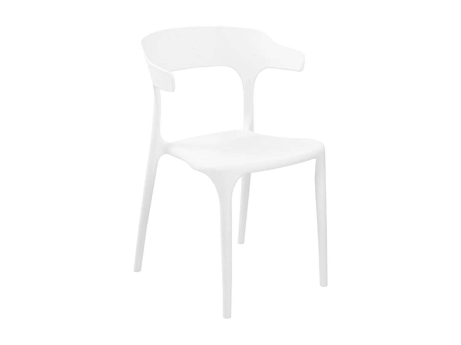 Conjunto de 8 cadeiras de jantar GUBBIO Branco