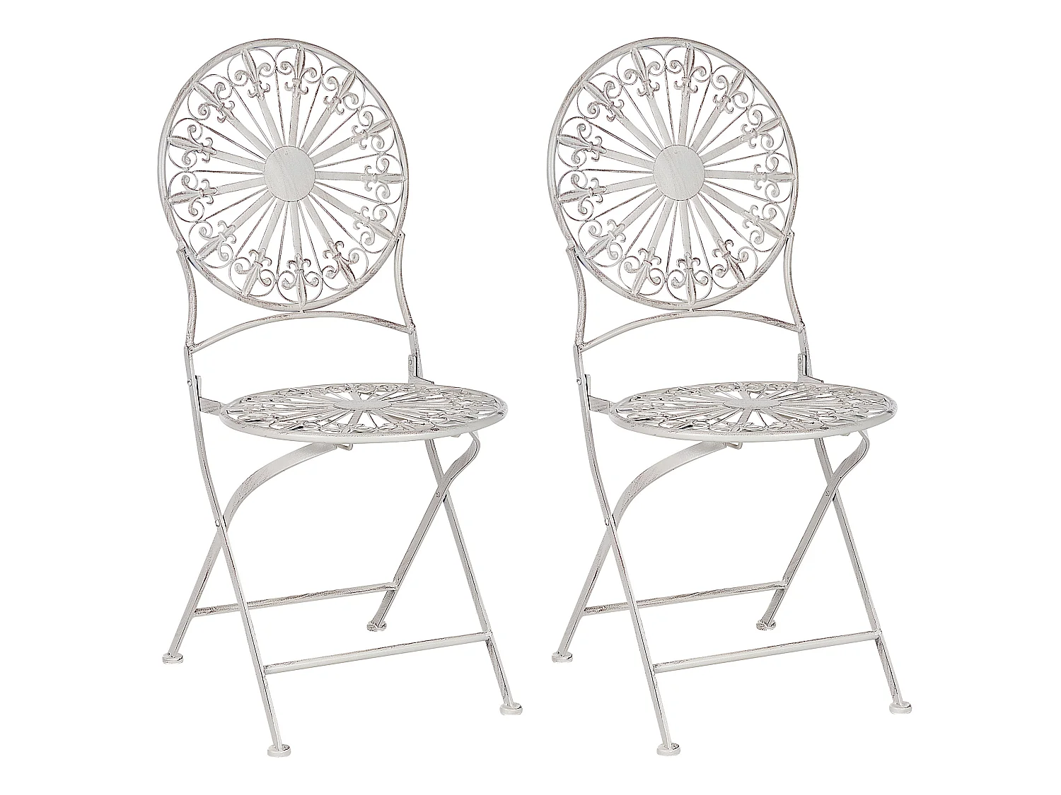 Set van 2 tuinstoelen SCAFA Metaal Wit