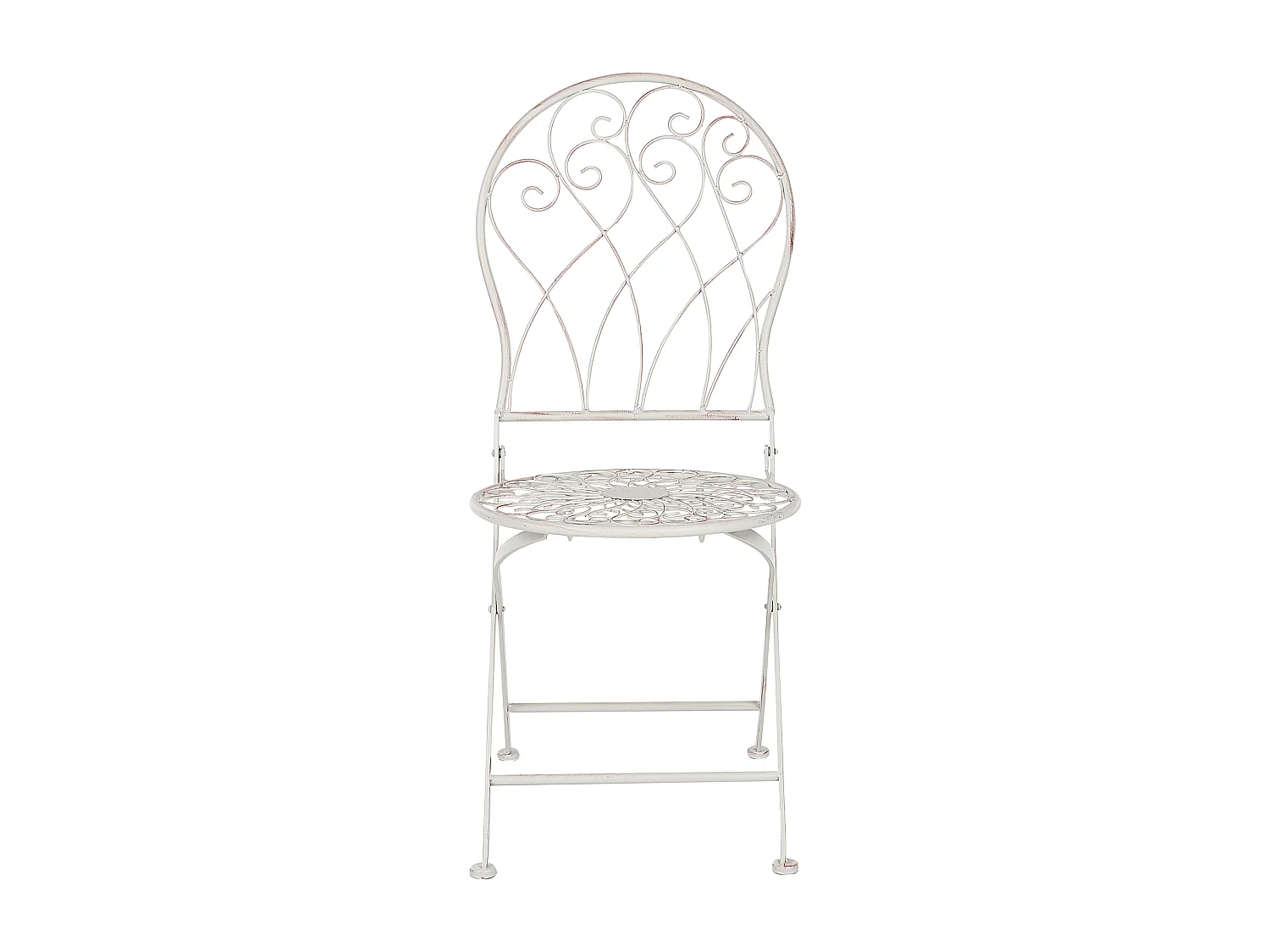 Set di 2 sedie da giardino STIFFE Metallo Bianco