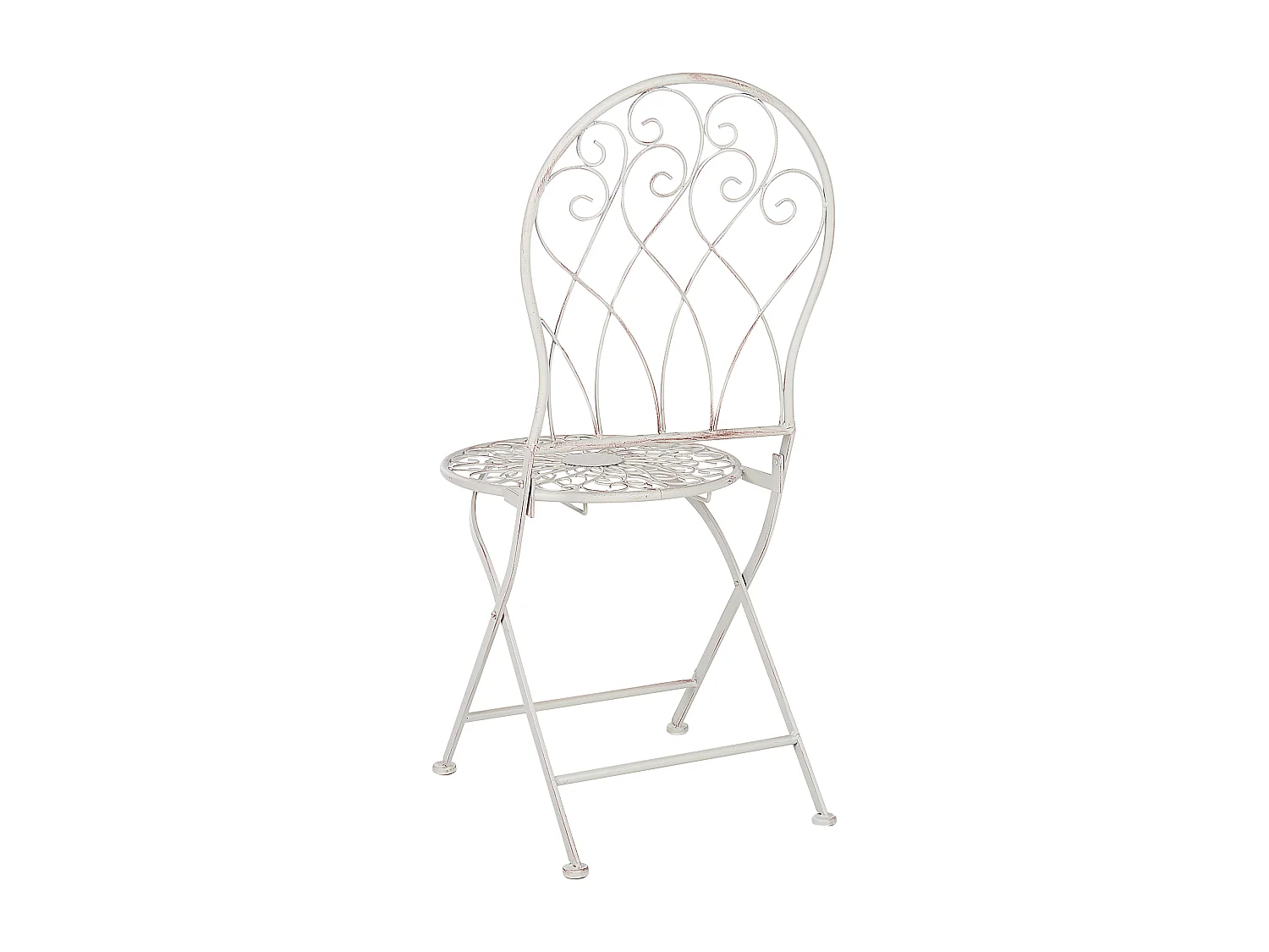 Lot de 2 chaises de jardin STIFFE Métal Blanc