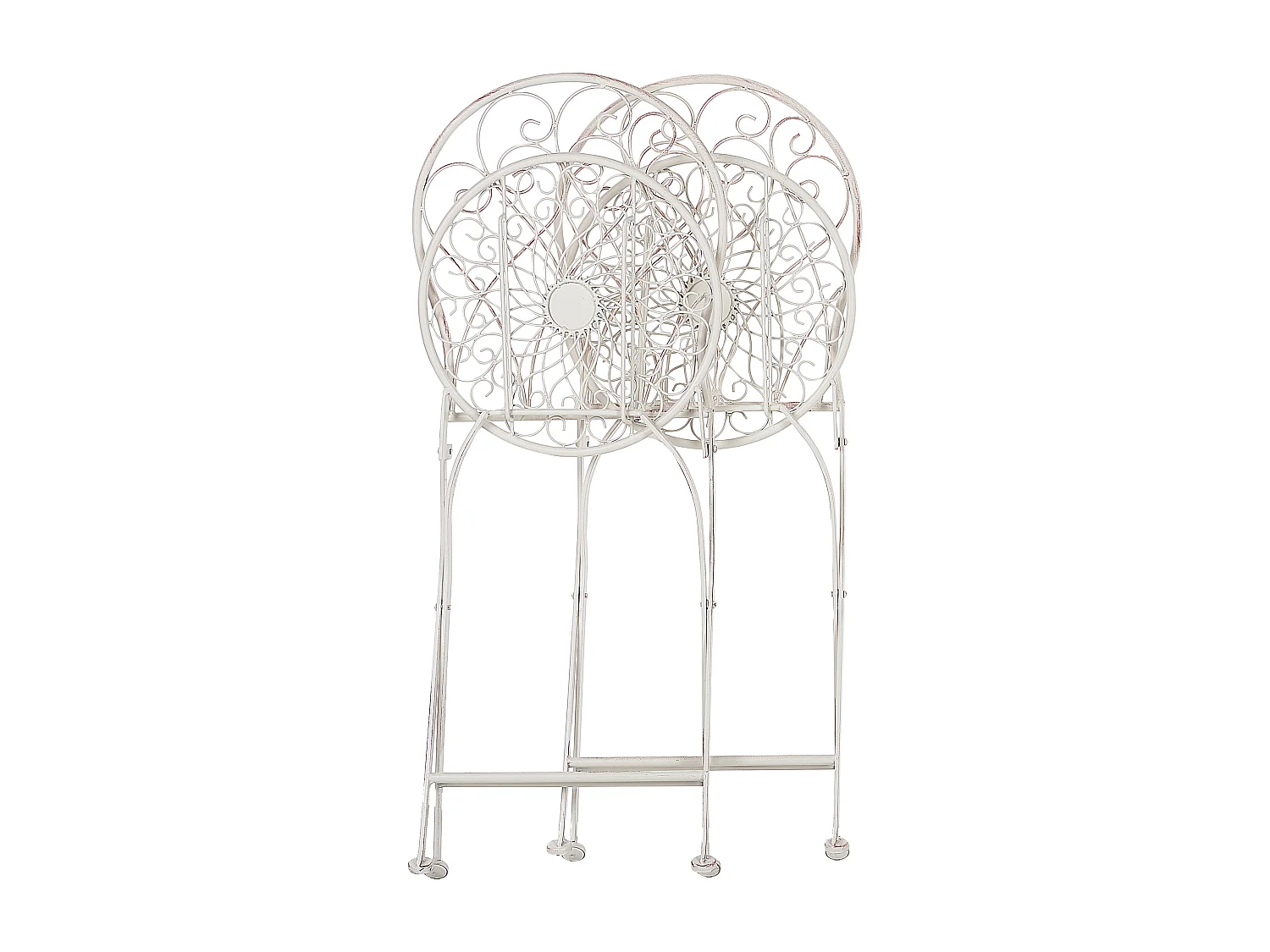 Lot de 2 chaises de jardin STIFFE Métal Blanc