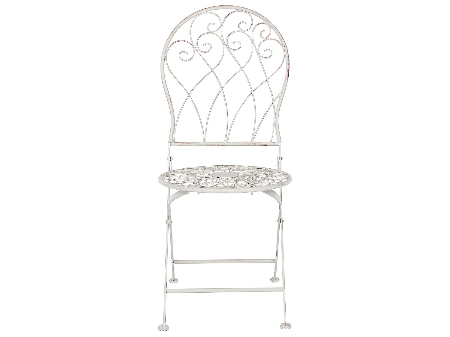 Lot de 2 chaises de jardin STIFFE Métal Blanc