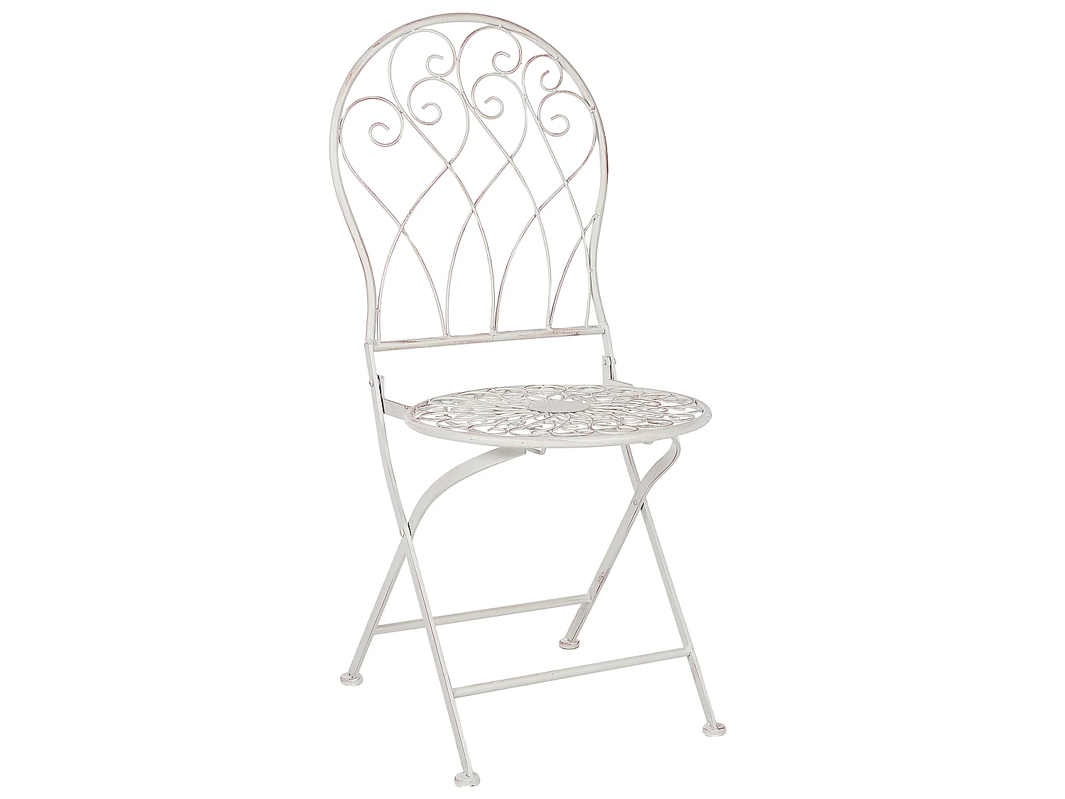 Lot de 2 chaises de jardin STIFFE Métal Blanc
