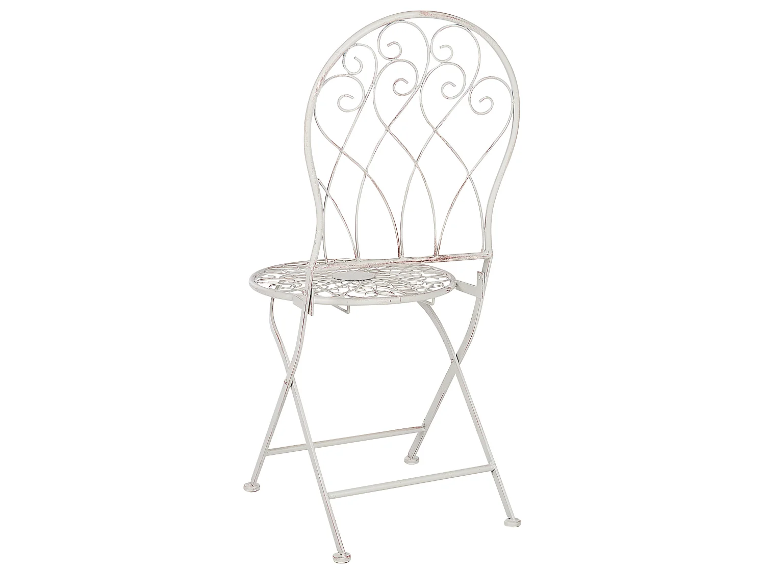 Lot de 2 chaises de jardin STIFFE Métal Blanc