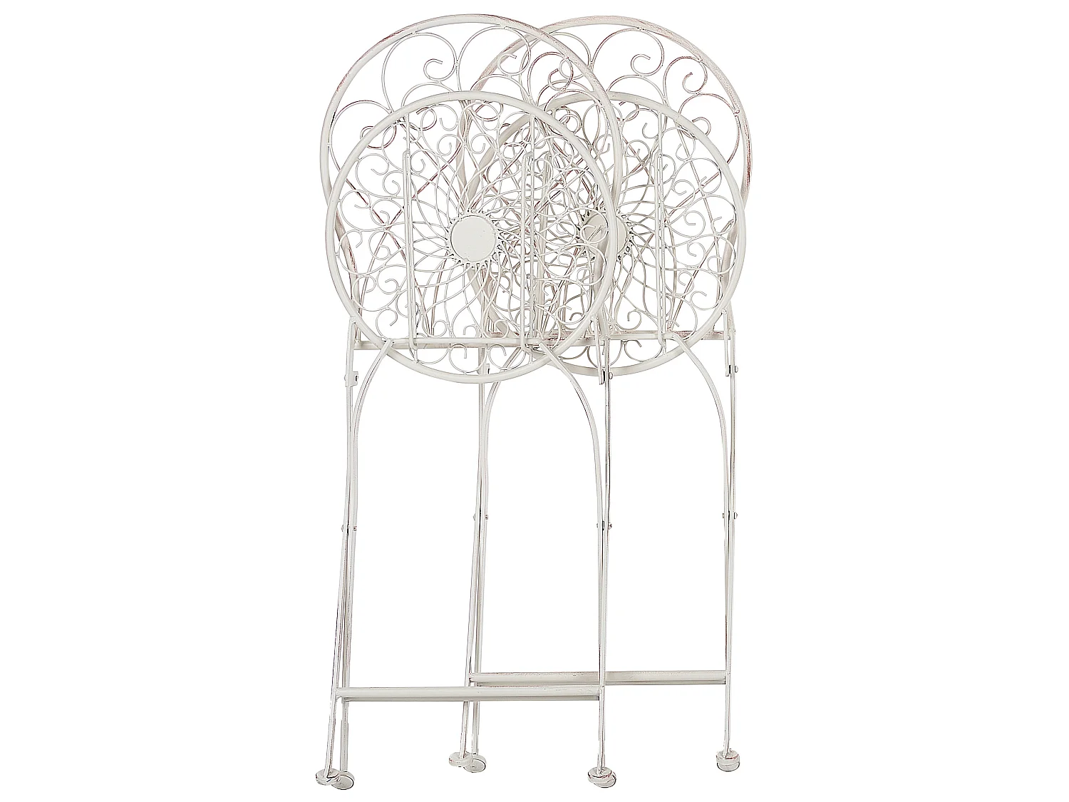 Lot de 2 chaises de jardin STIFFE Métal Blanc