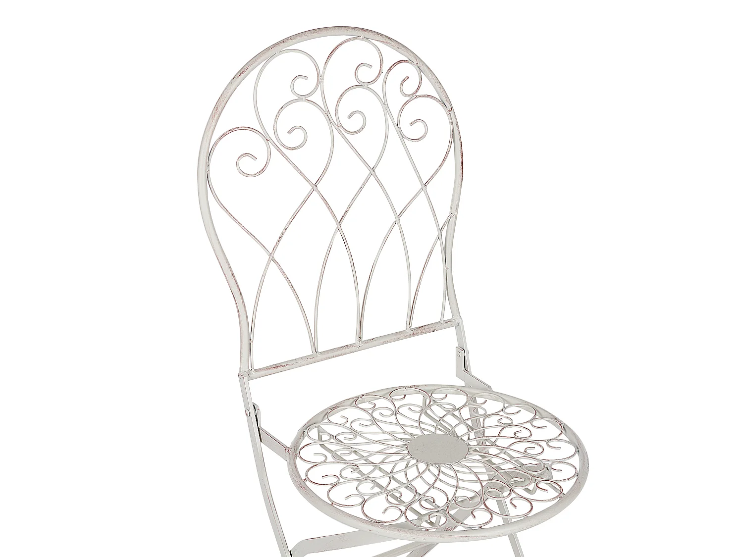 Lot de 2 chaises de jardin STIFFE Métal Blanc