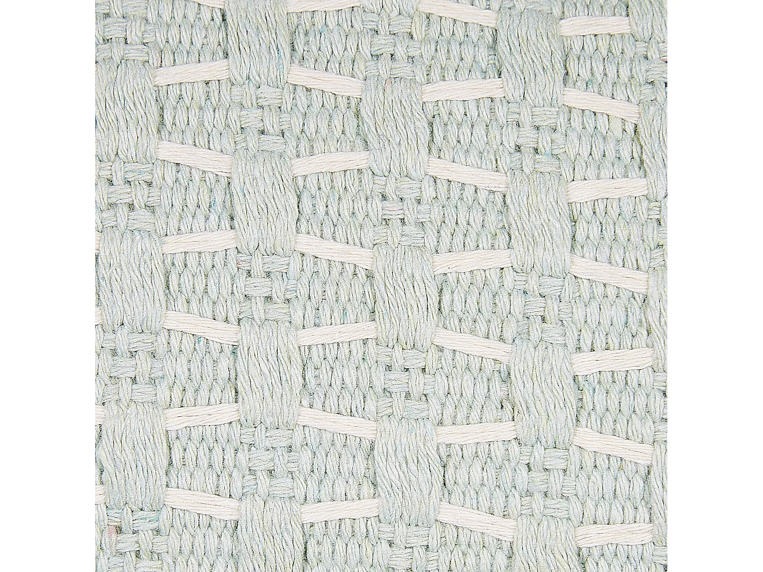 Lot de 2 coussins décoratifs HAKONE 45 x 25 cm Vert menthe Motif géométrique