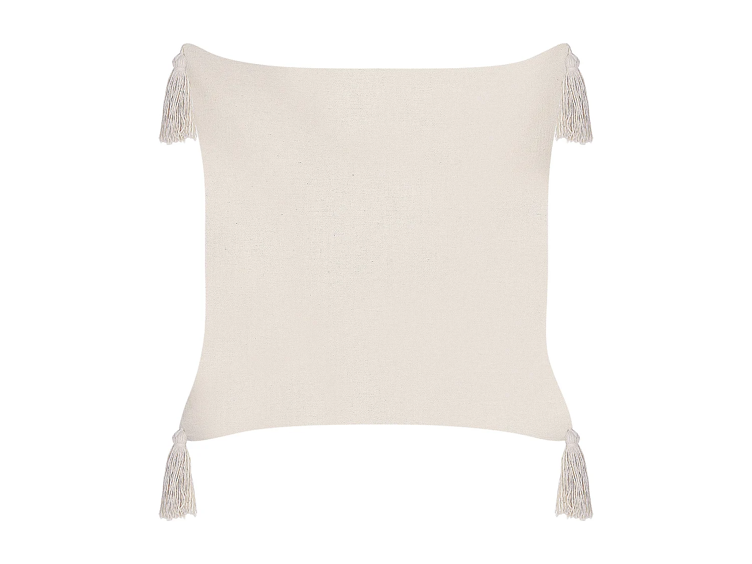 Lot de 2 coussins décoratifs HAKONE 42 x 42 cm Beige clair Motif géométrique