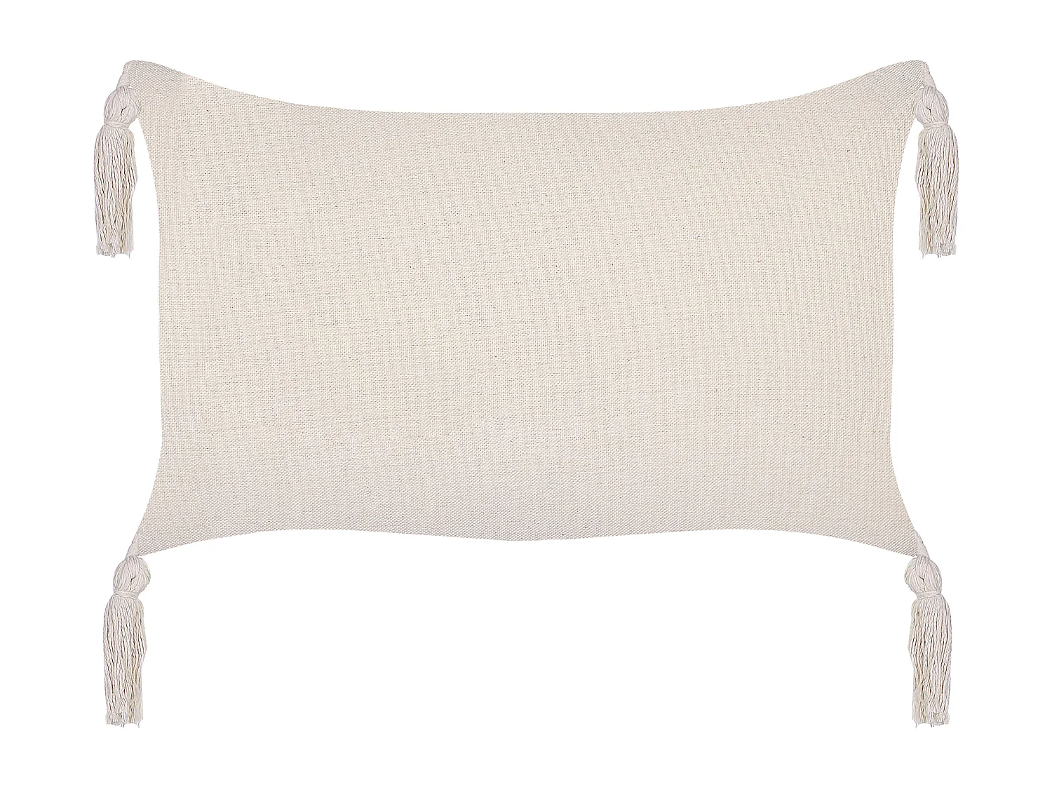 Dekokissen 2er Set HAKONE 45 x 25 cm Hellbeige Geometrisches Muster