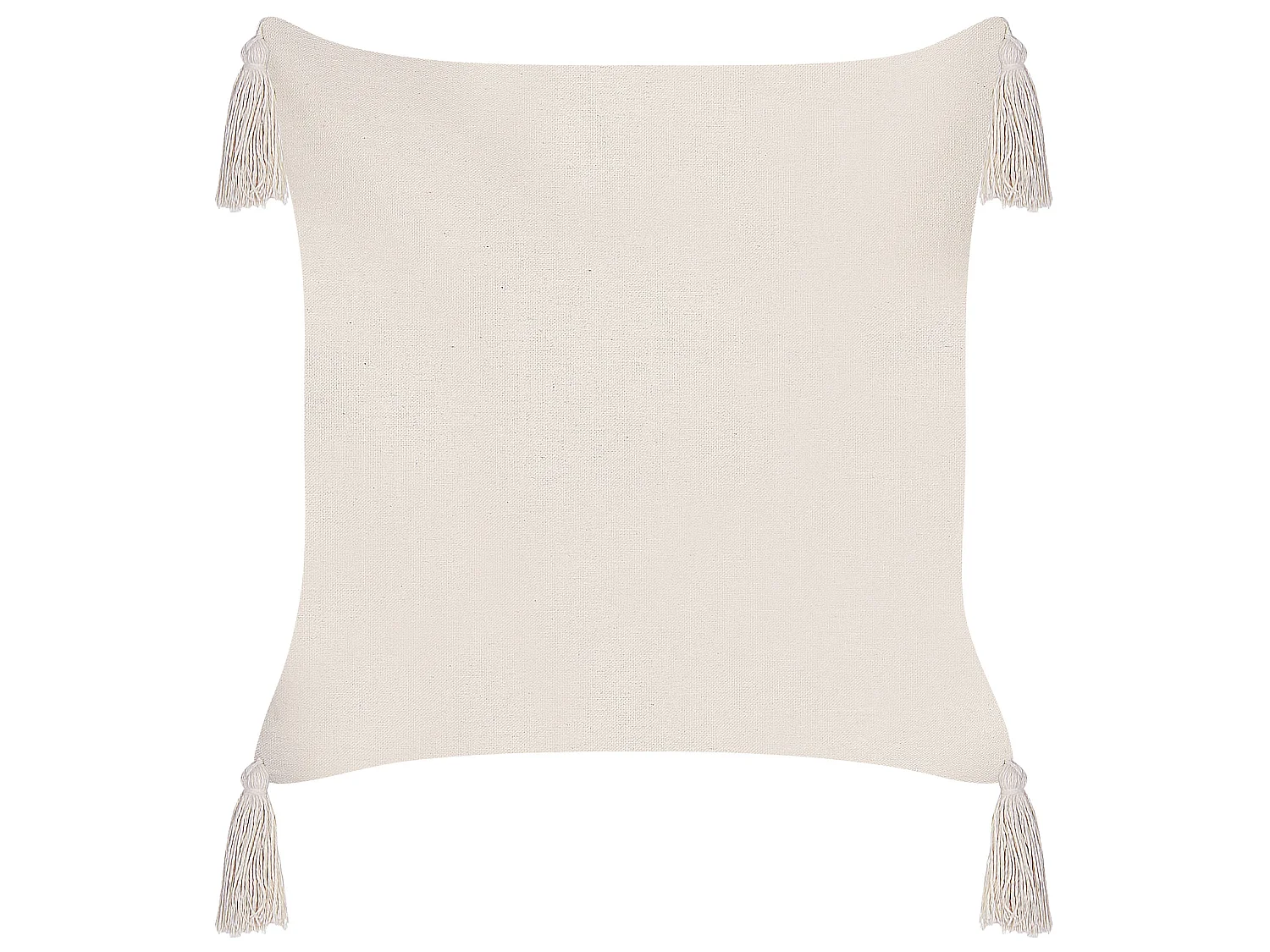 Lot de 2 coussins décoratifs HAKONE 42 x 42 cm Taupe Motif géométrique