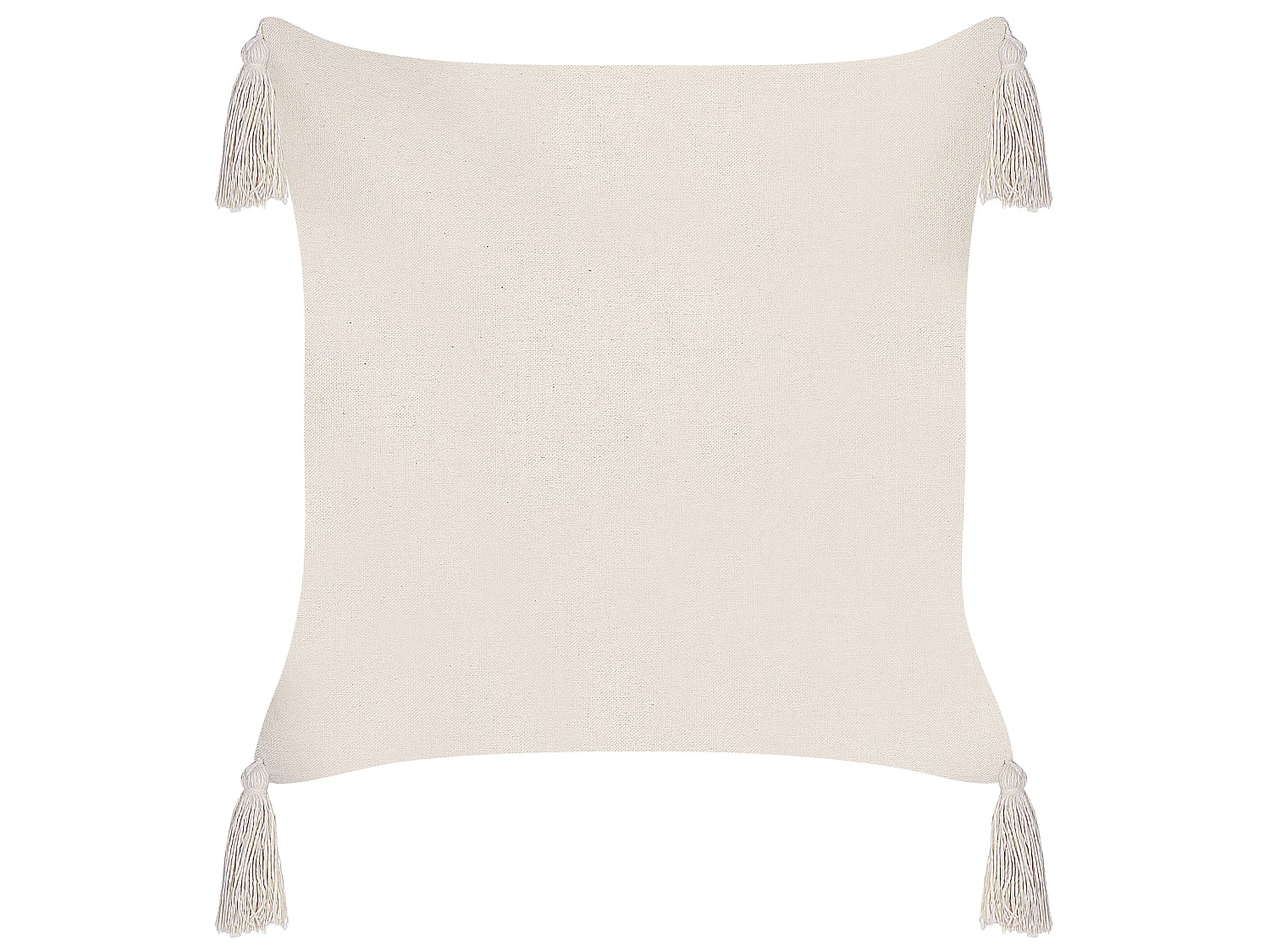 Lot de 2 coussins décoratifs HAKONE 42 x 42 cm Taupe Motif géométrique