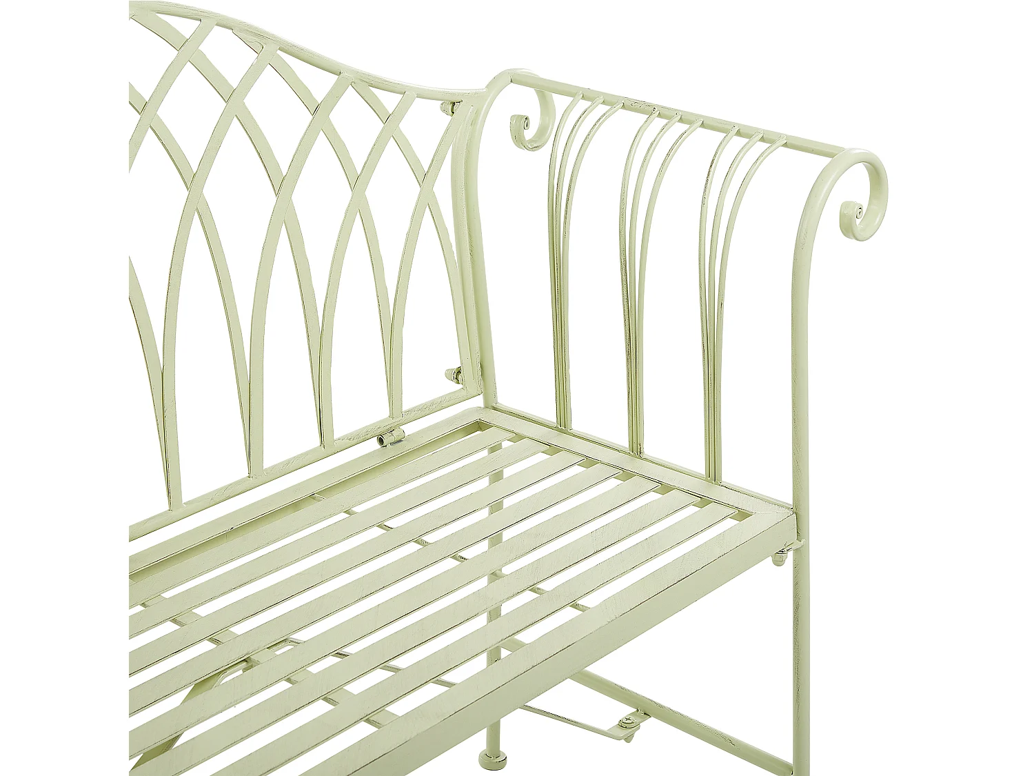 Banc de jardin MILAZZO 130 cm Métal Vert clair