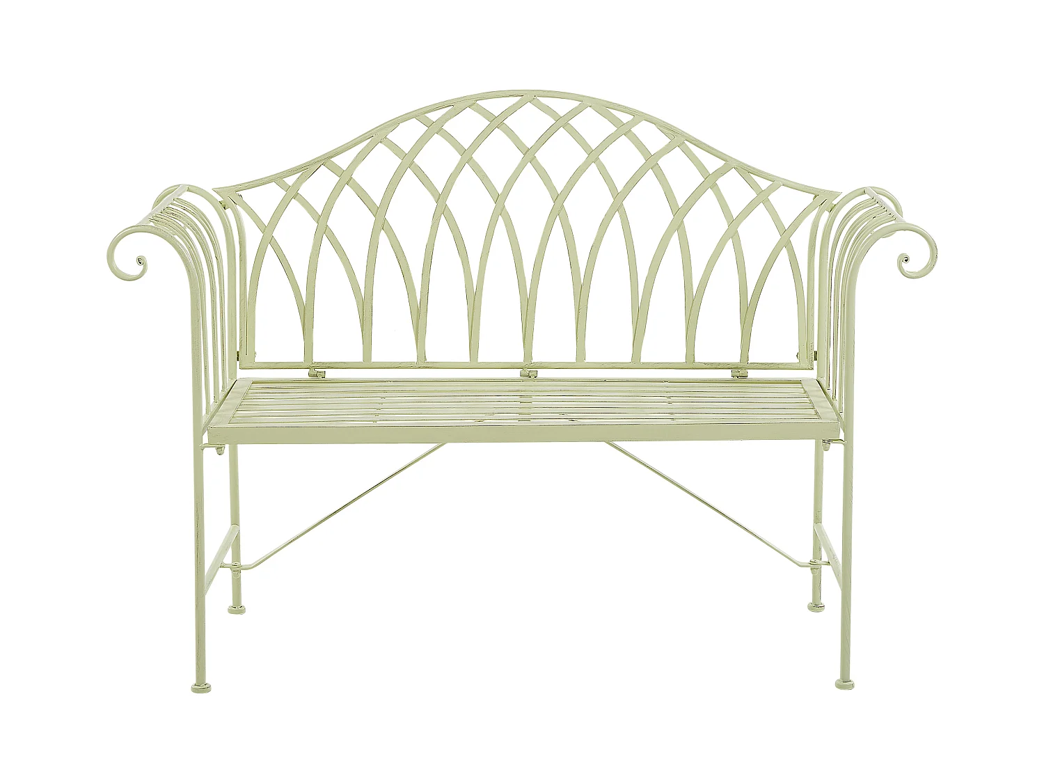 Banc de jardin MILAZZO 130 cm Métal Vert clair