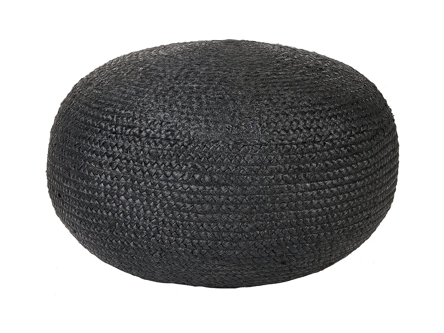 Puf DUKKI Juta Czarny 45 cm 45 cm 30 cm