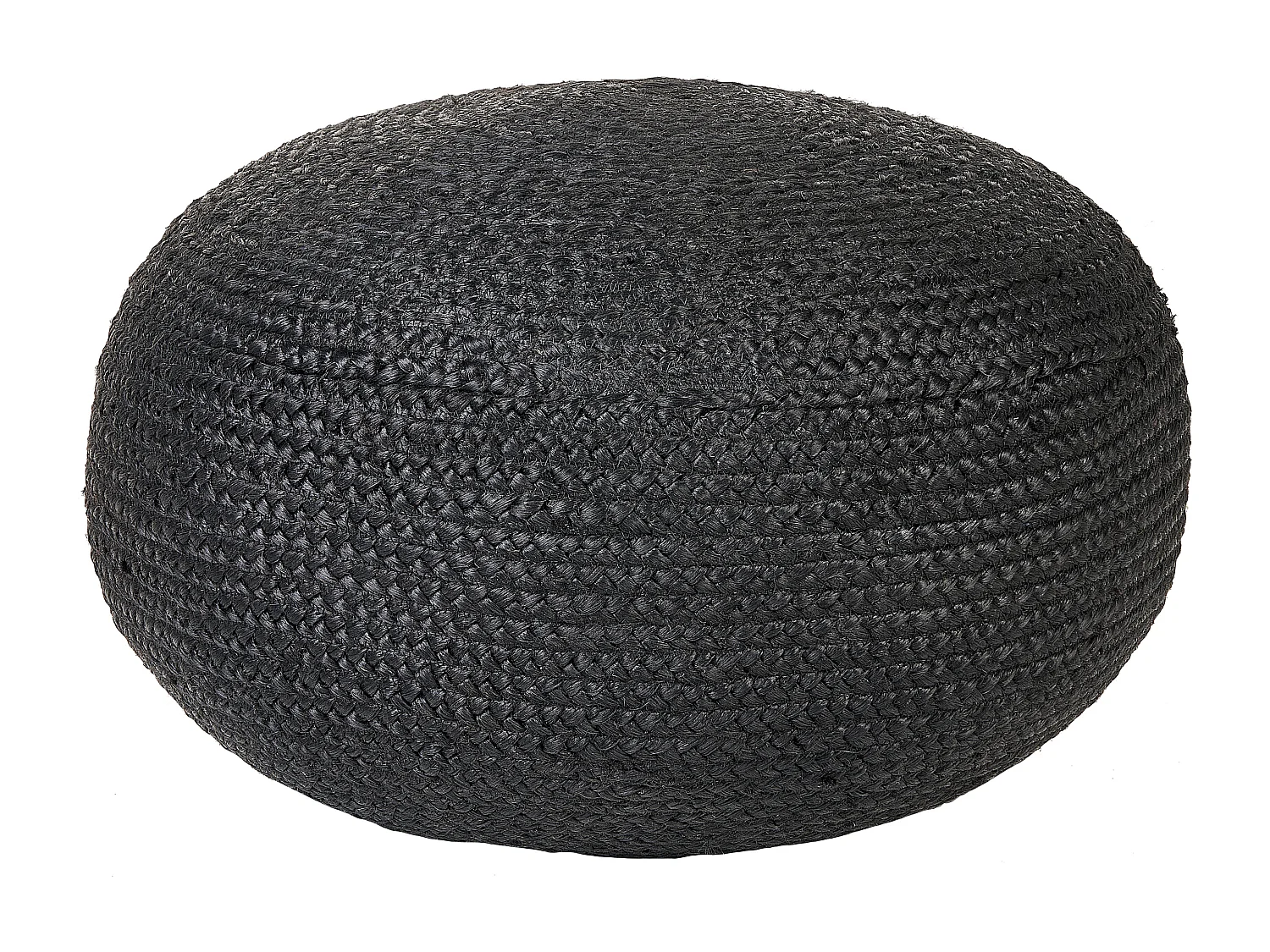 Pouf DUKKI Jute Noir