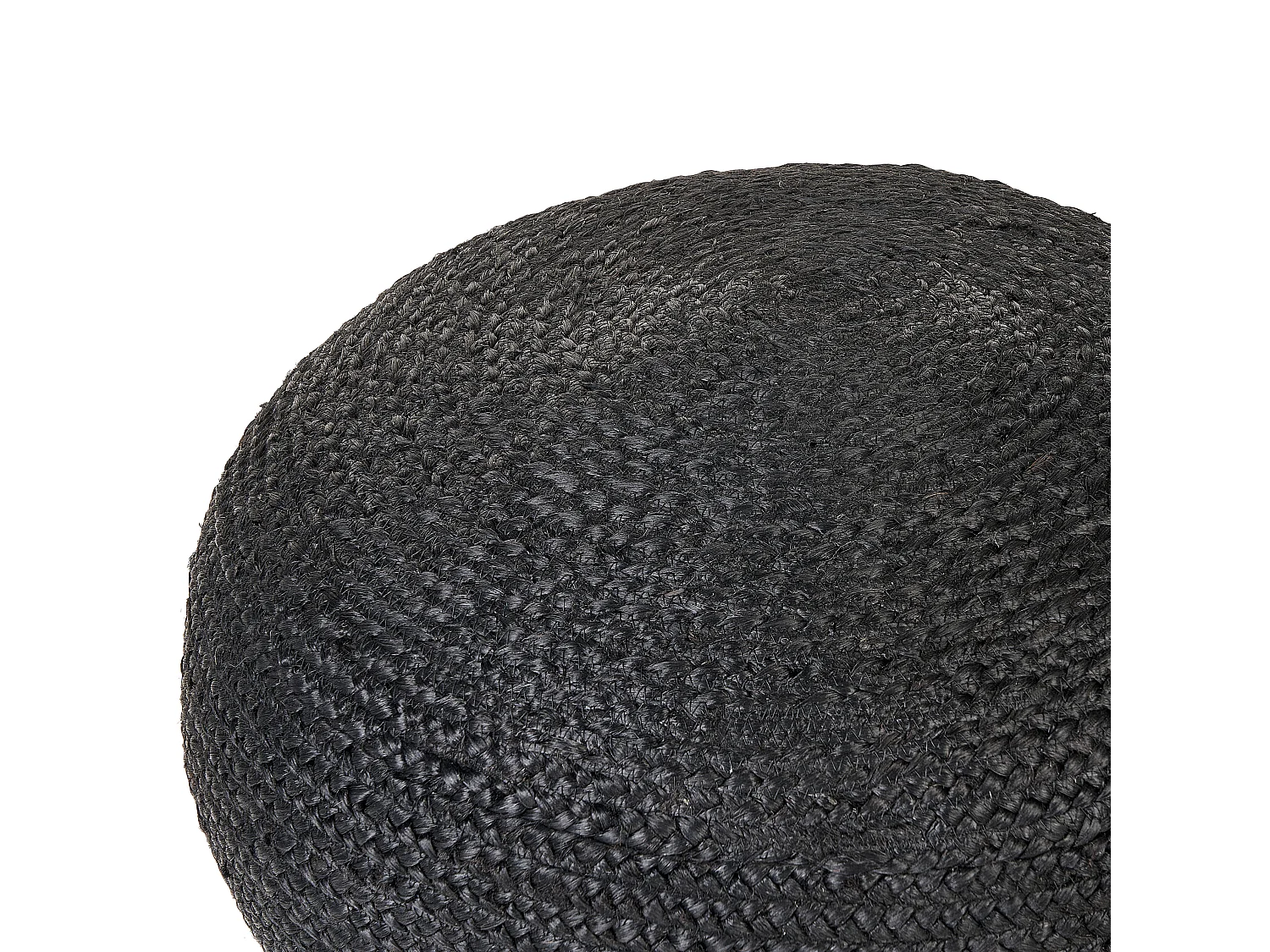 Pouf DUKKI Jute Noir