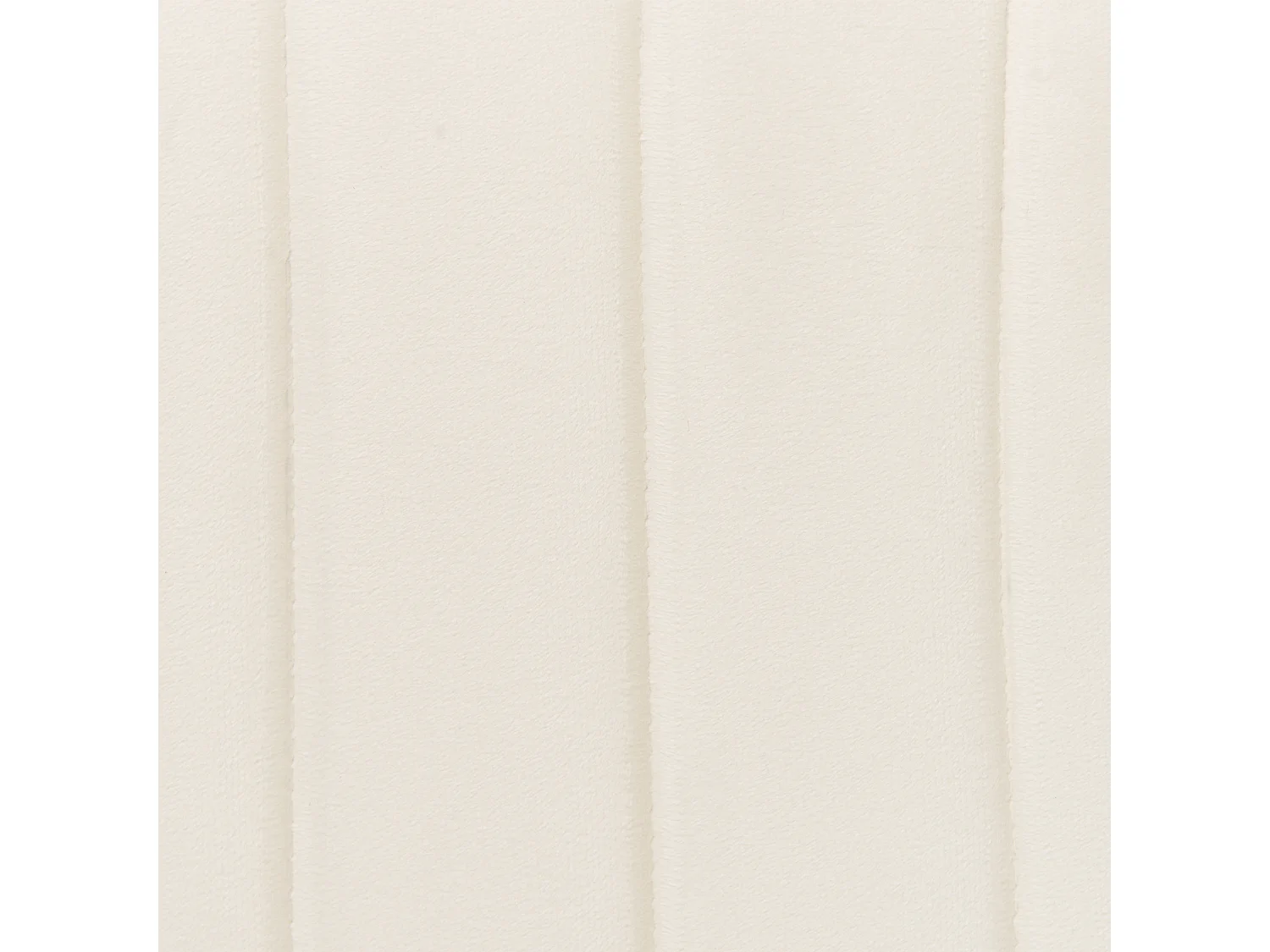 Pouf MURIETTA Samtstoff Creme 53 cm 48 cm 29 cm