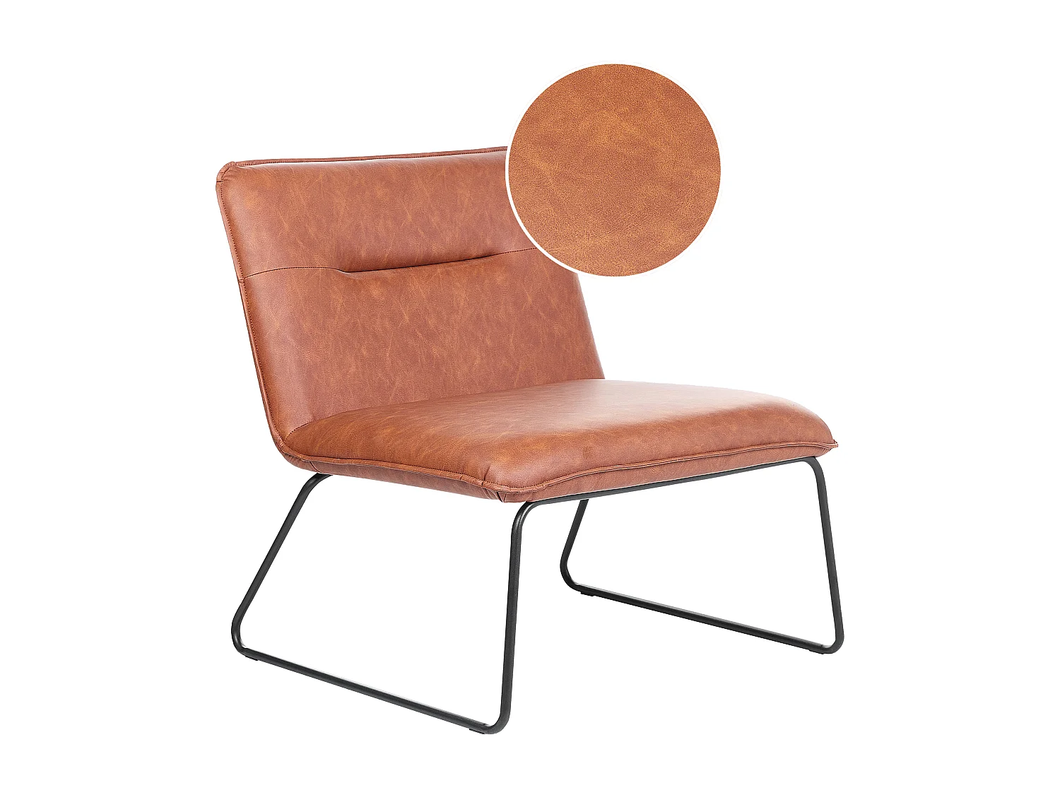 Fauteuil COTULLA Kunstleer Bruin
