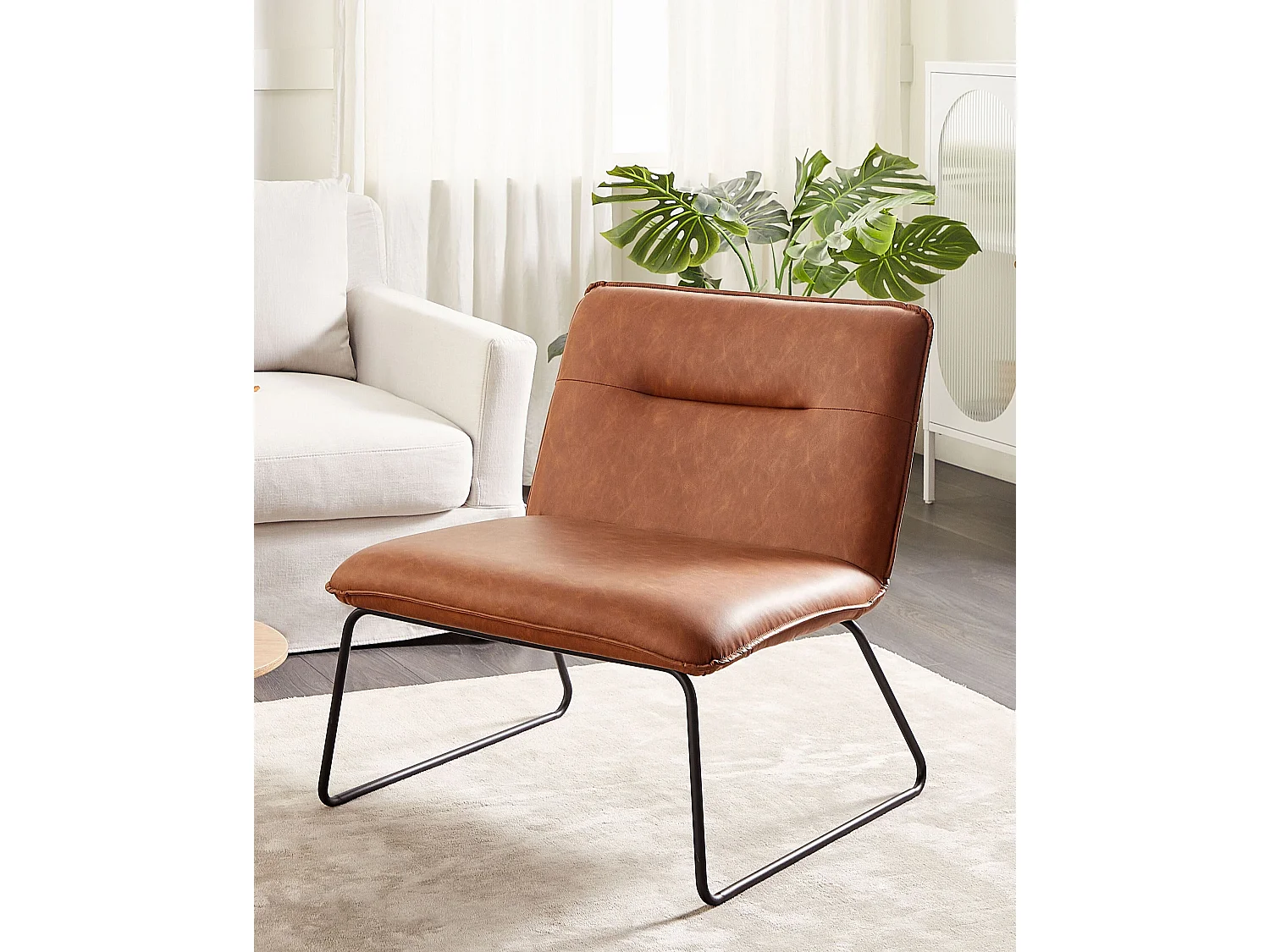 Fauteuil COTULLA Cuir PU Marron