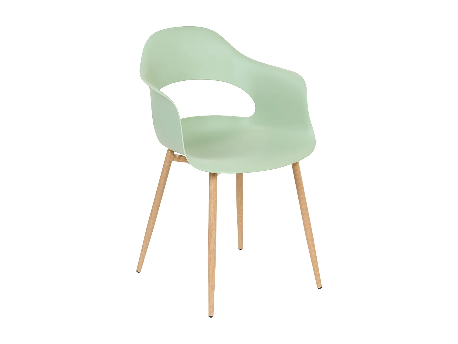 Lot de 2 chaises de salle à manger UTICA Vert clair