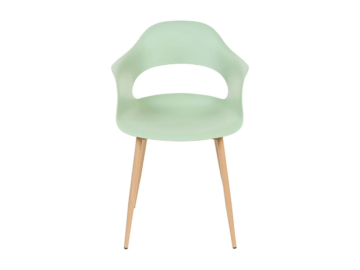 Lot de 2 chaises de salle à manger UTICA Vert clair