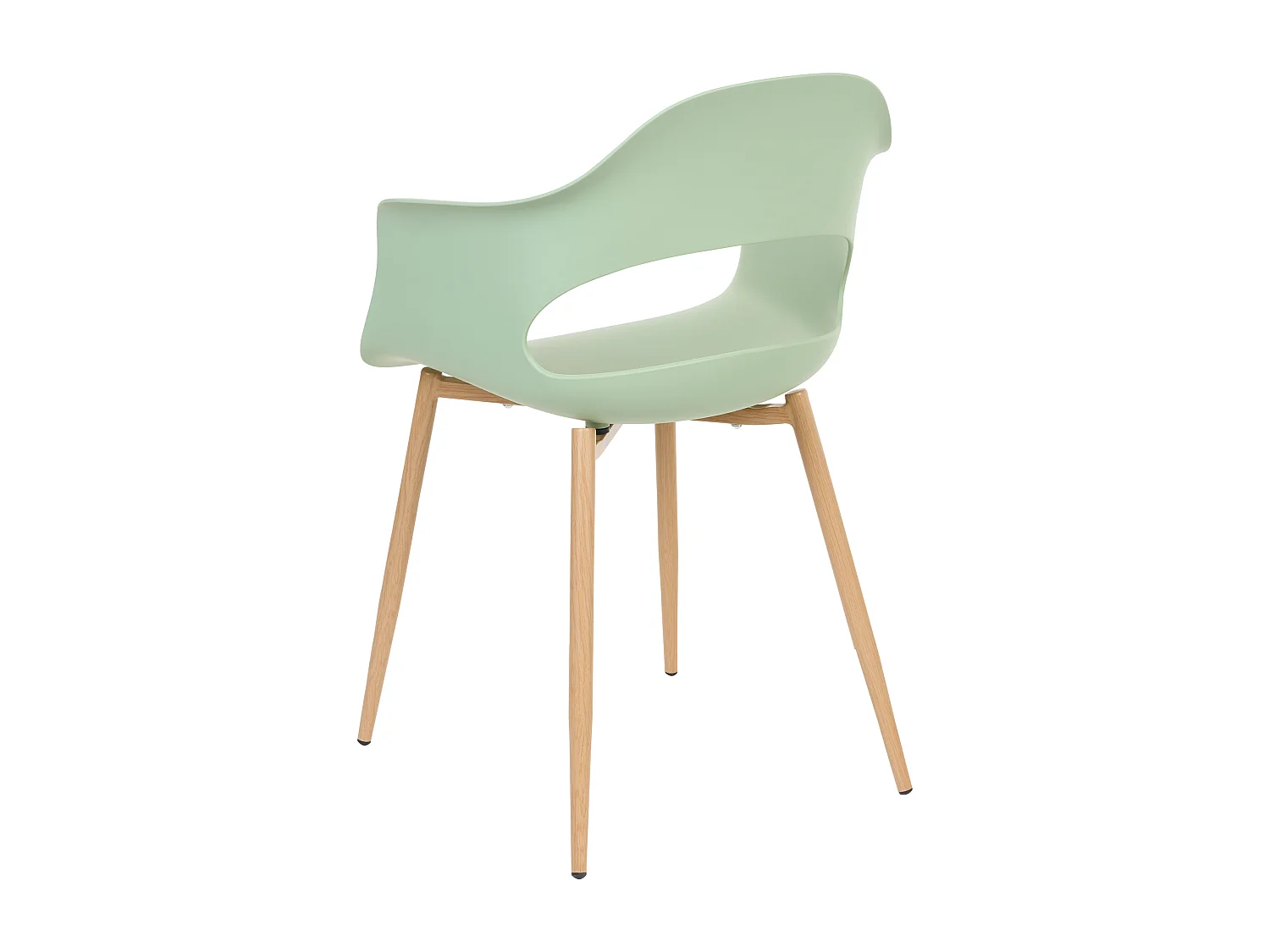 Lot de 2 chaises de salle à manger UTICA Vert clair