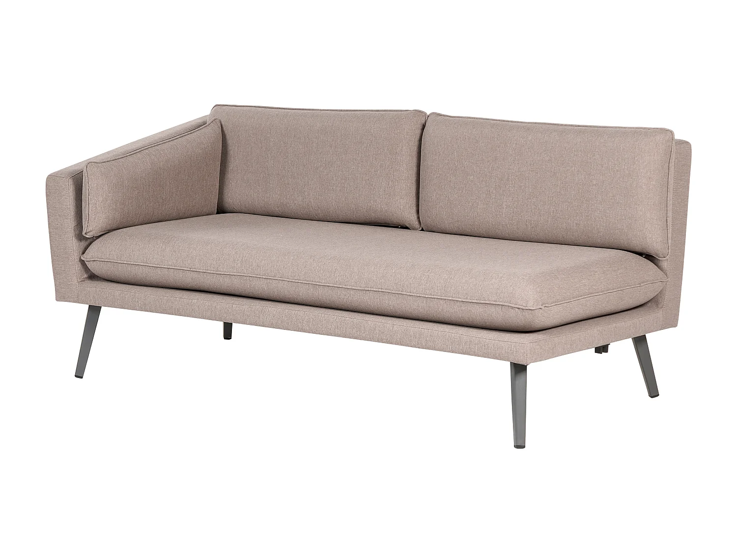 Canapé d'angle de jardin 5 places LORETELLO Beige