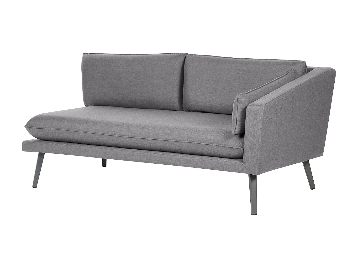 Canapé d'angle de jardin 5 places LORETELLO Gris