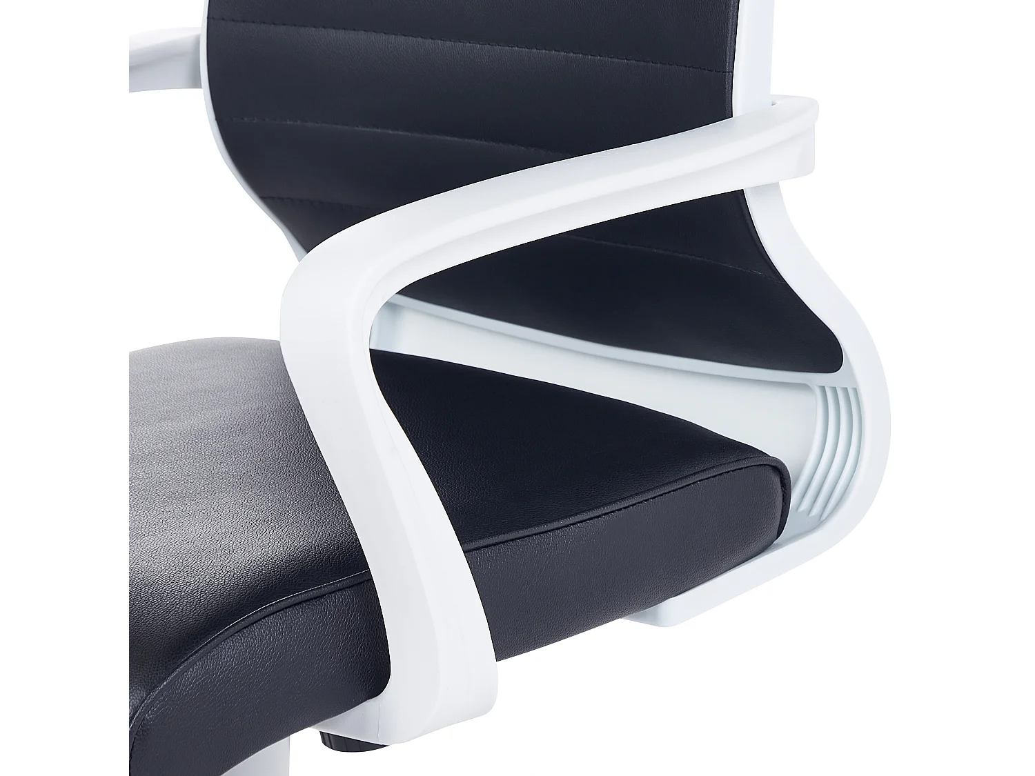 Chaise de bureau LEADER Cuir PU Noir