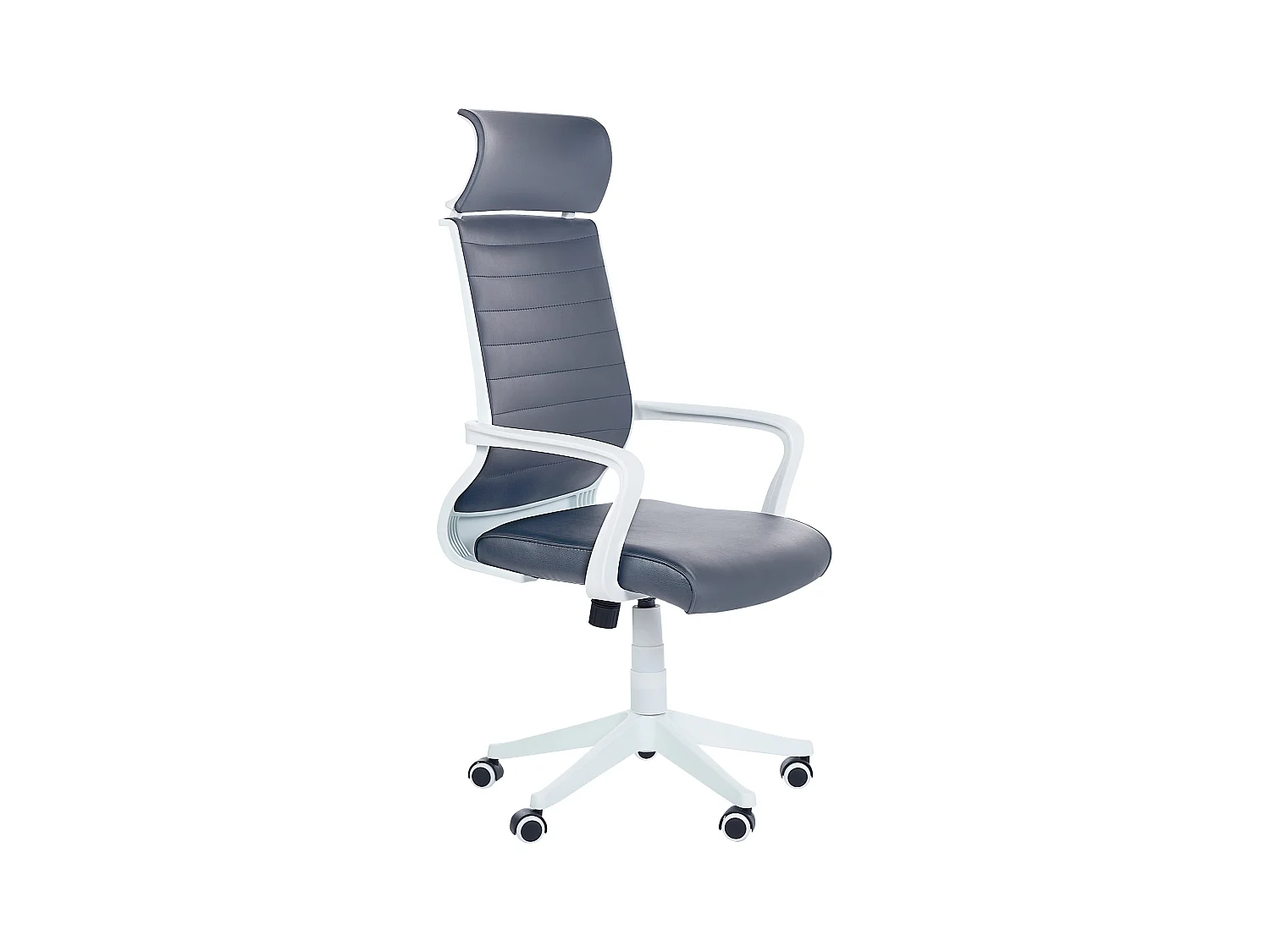 Chaise de bureau LEADER Cuir PU Gris