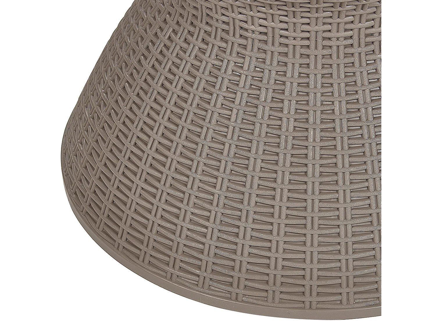 Glacière de bar AISA 49 cm 49 cm Imitation bois Taupe