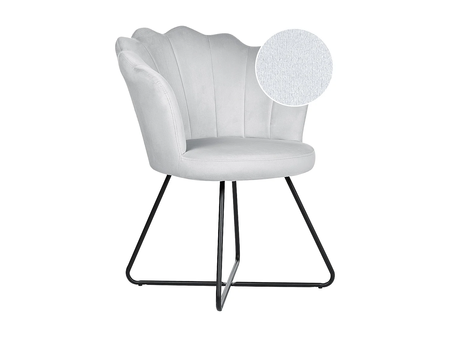 Fauteuil LOVELOCK Velours Gris