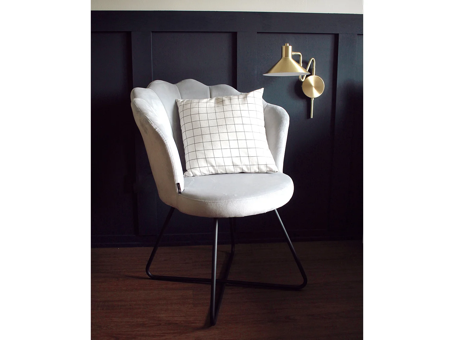 Sessel LOVELOCK Samtstoff Grau