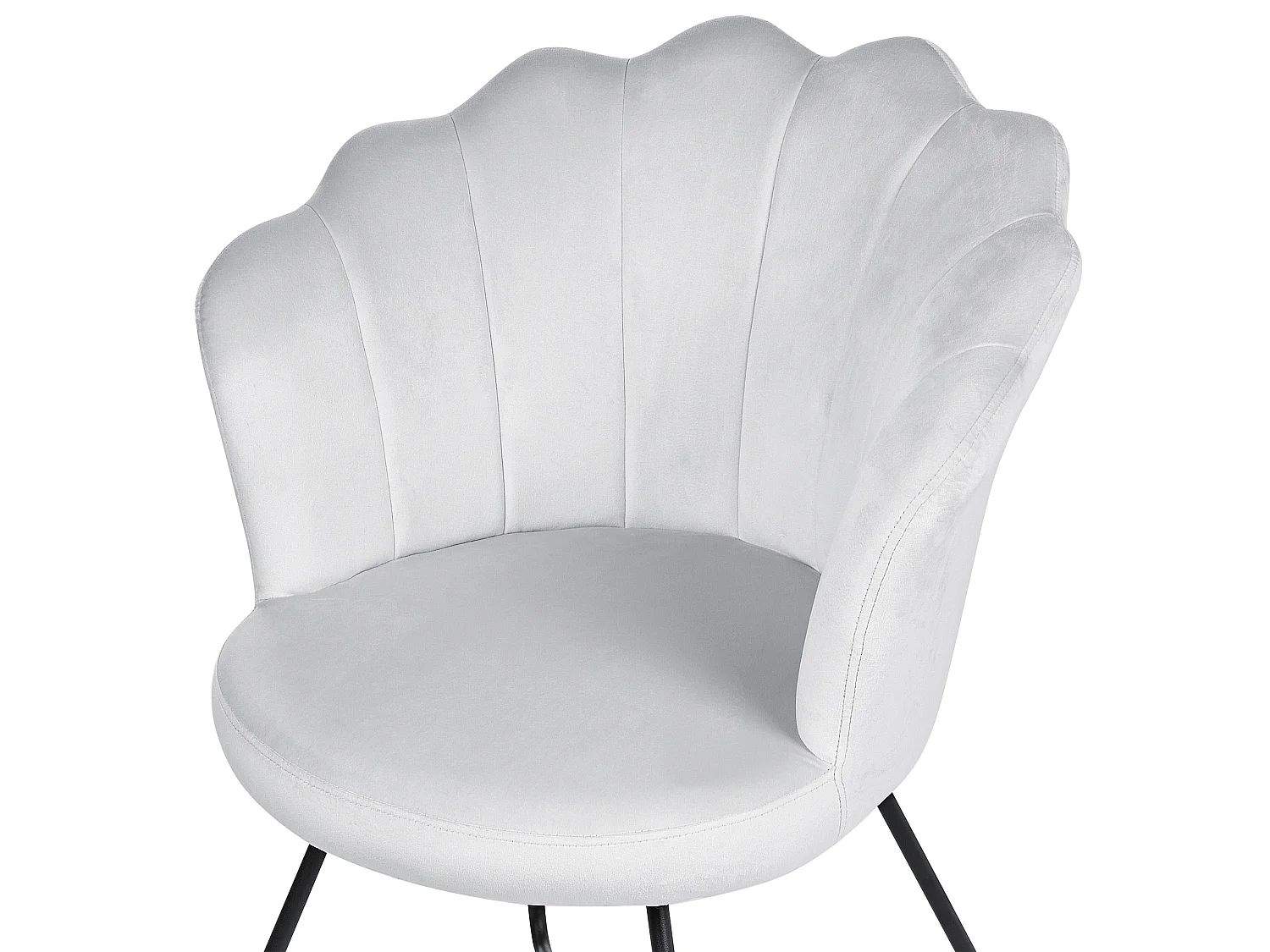 Sessel LOVELOCK Samtstoff Grau