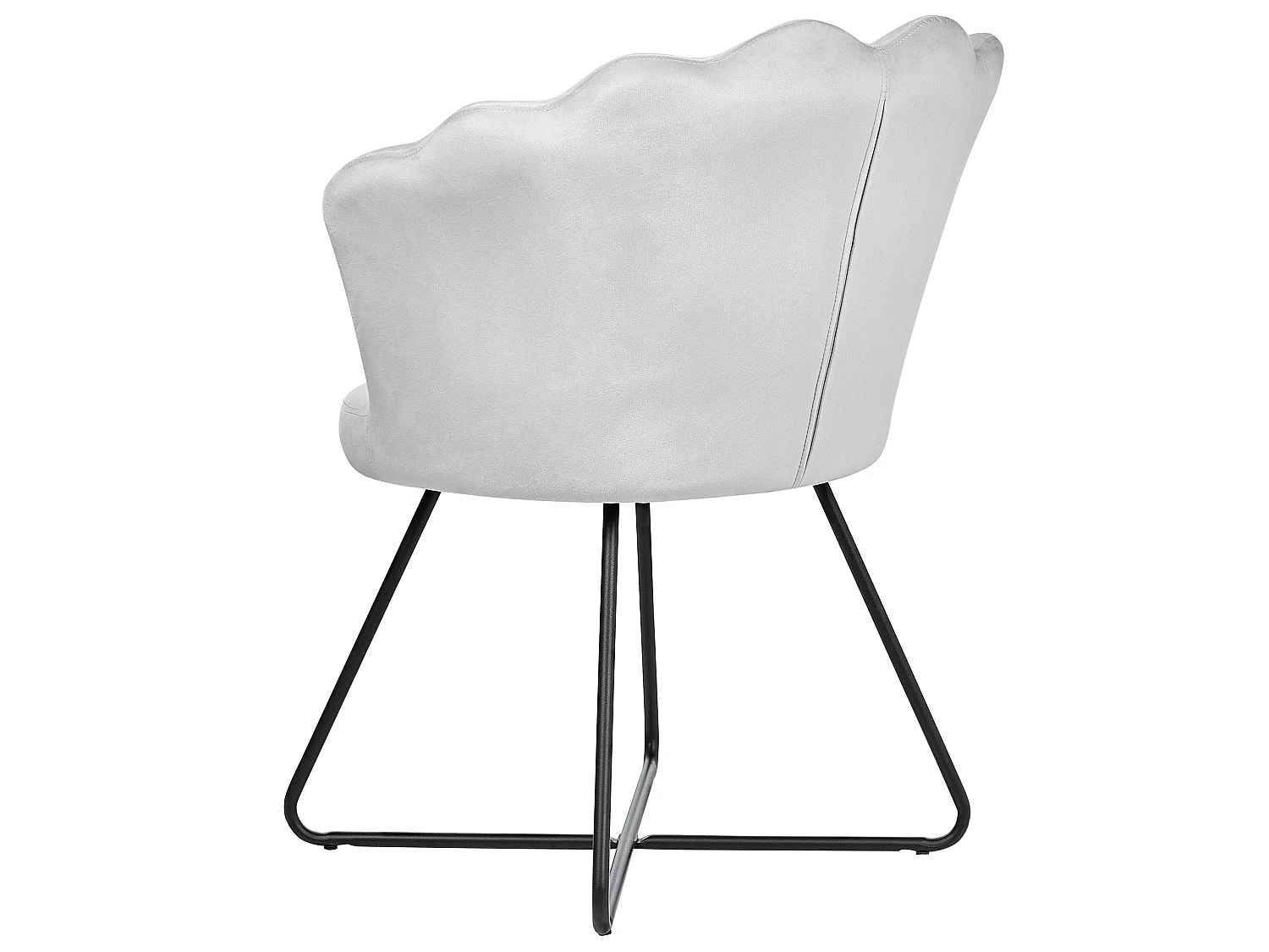 Sessel LOVELOCK Samtstoff Grau